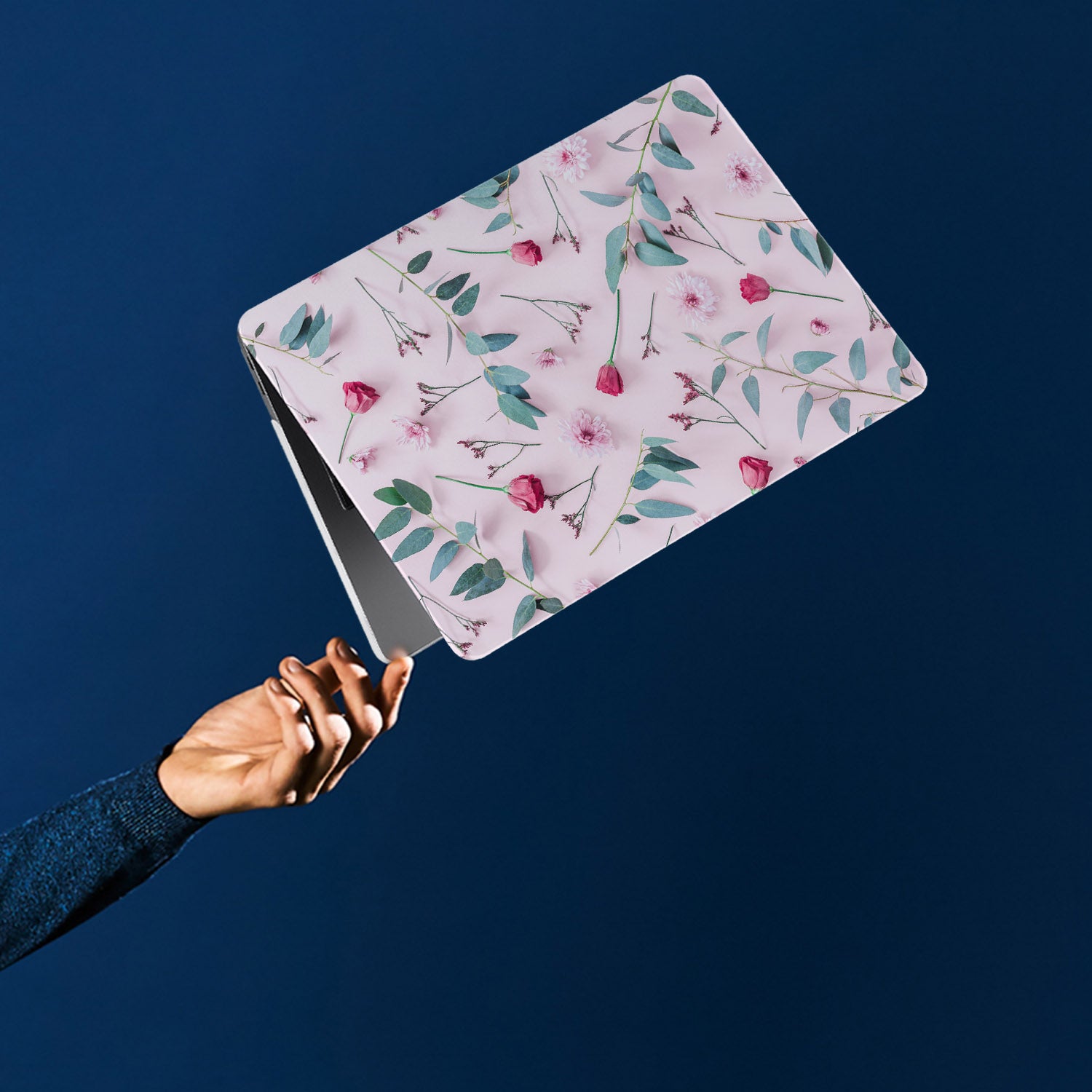 Premium Surface Laptop Case with Elegant Flat Flower Design - Slim Protective Cover for Microsoft Surface Laptop (1-5) - Perfect for Work, Travel & School Use