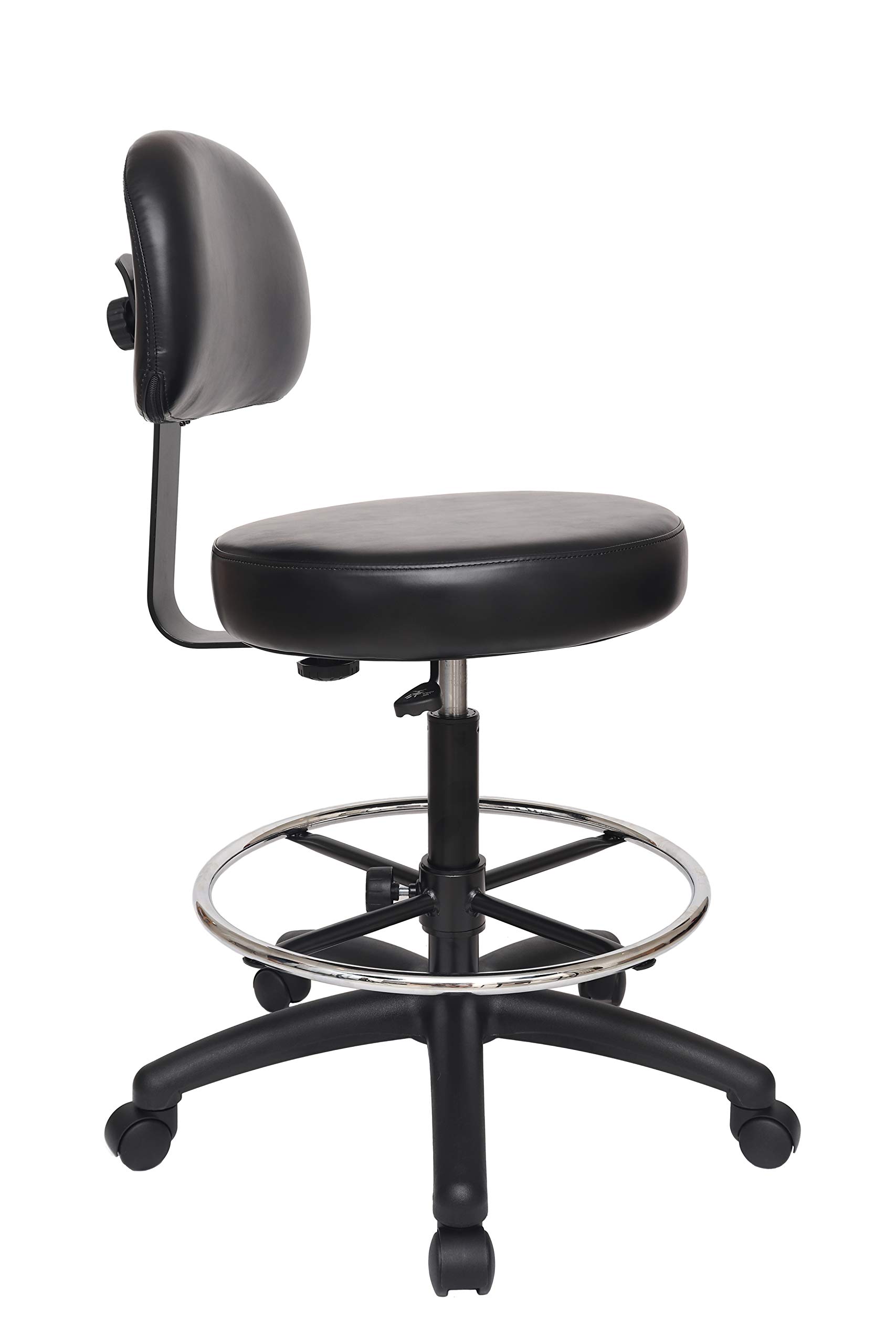 Chair Master Round Vinyl Stool - Adjustable Height (24