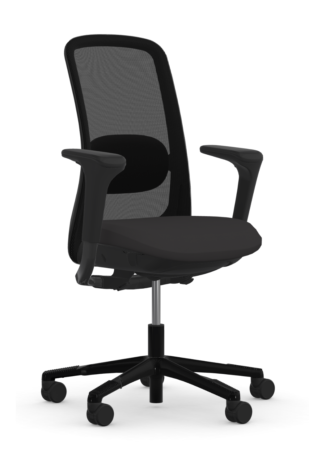 9 to 5 Office White Mid Back Task Chair with Lumbar Support - Ergonomic Computer Desk Chair for Home & Office Workspaces (Model 205)