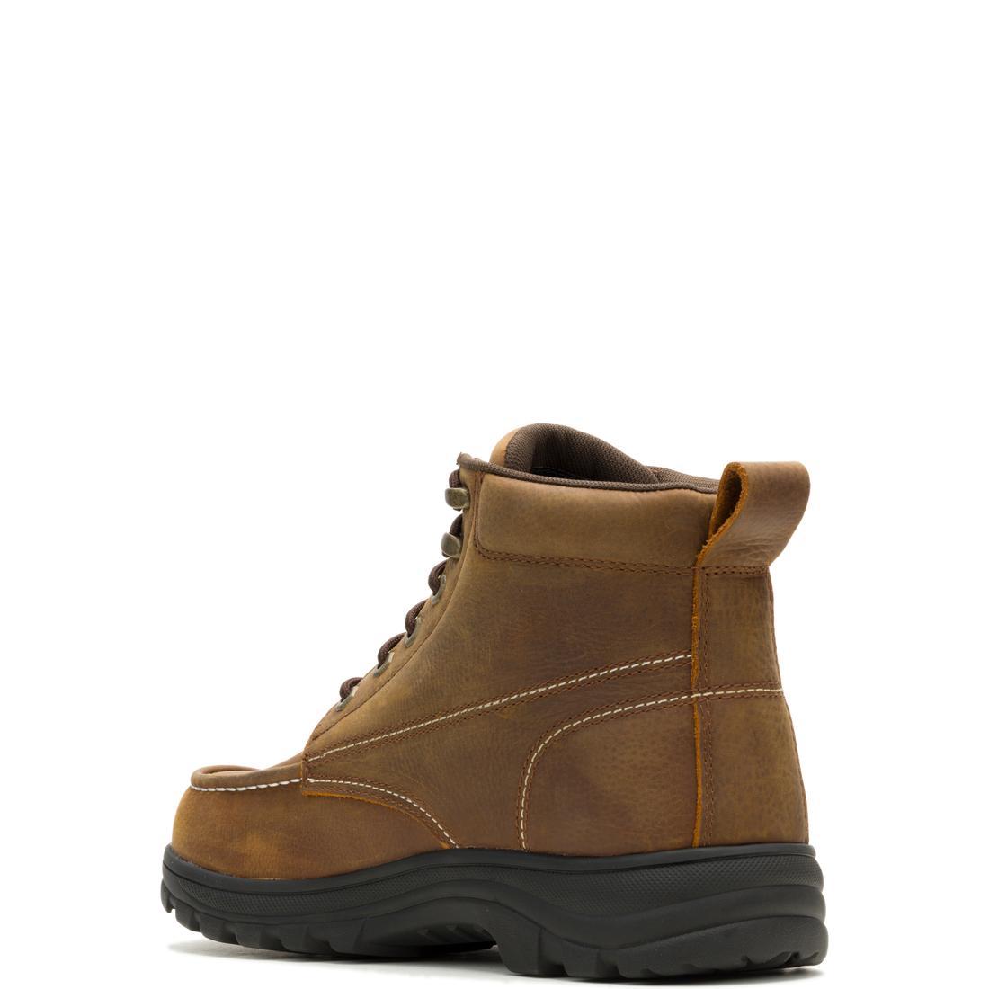 Carlsbad Moc Waterproof Soft Toe Work Boots for Men - Slip Resistant Safety Shoes with Comfort Cushioning - Ideal for Construction, Landscaping & Outdoor Work