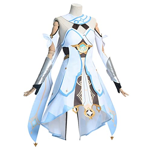 Genshin Impact Lumine Cosplay Costume Deluxe Set with Accessories - Lumine Adult Cosplay Outfit for Halloween, Anime Conventions & Themed Parties