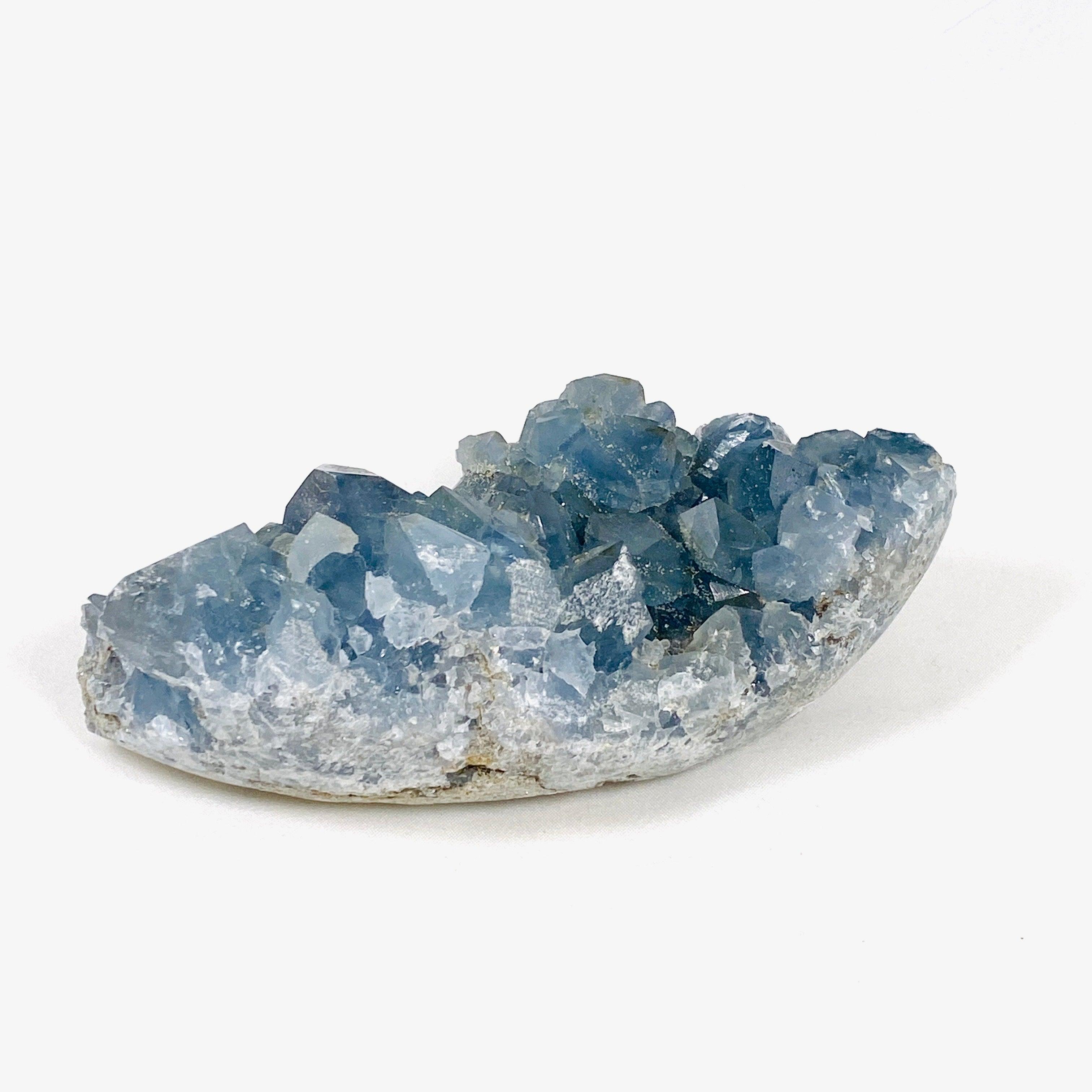 Natural Celestite Crystal Cluster - Healing Stone for Meditation, Energy Cleansing & Home Decor (CEL 02) | Perfect for Yoga Spaces, Reiki Healing & Spiritual Gifts