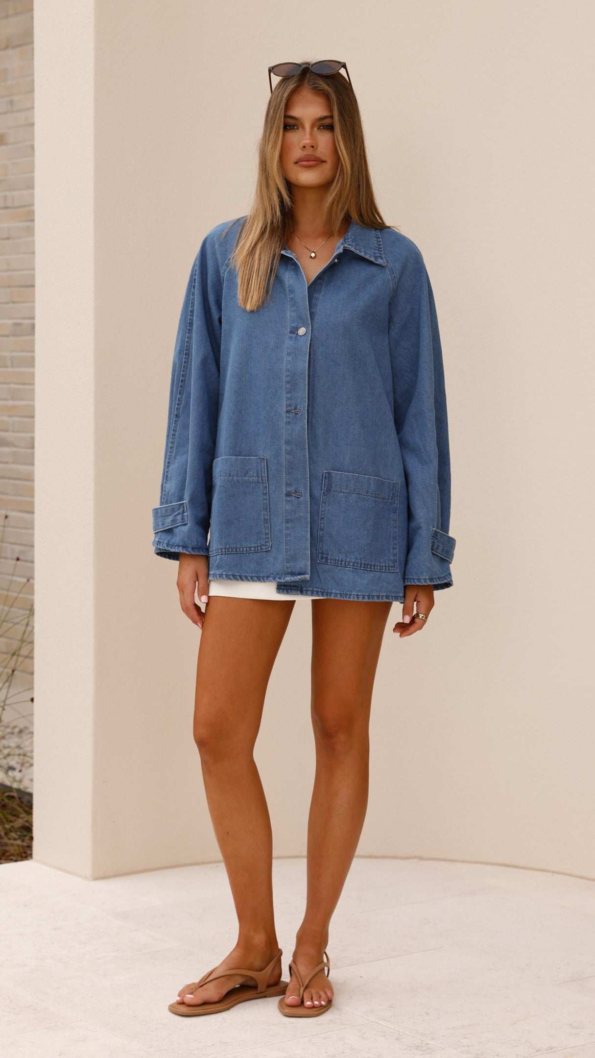 Laura Women's Mid Wash Denim Jacket - Stylish Casual Outerwear for Everyday Wear, Date Nights & Weekend Outings