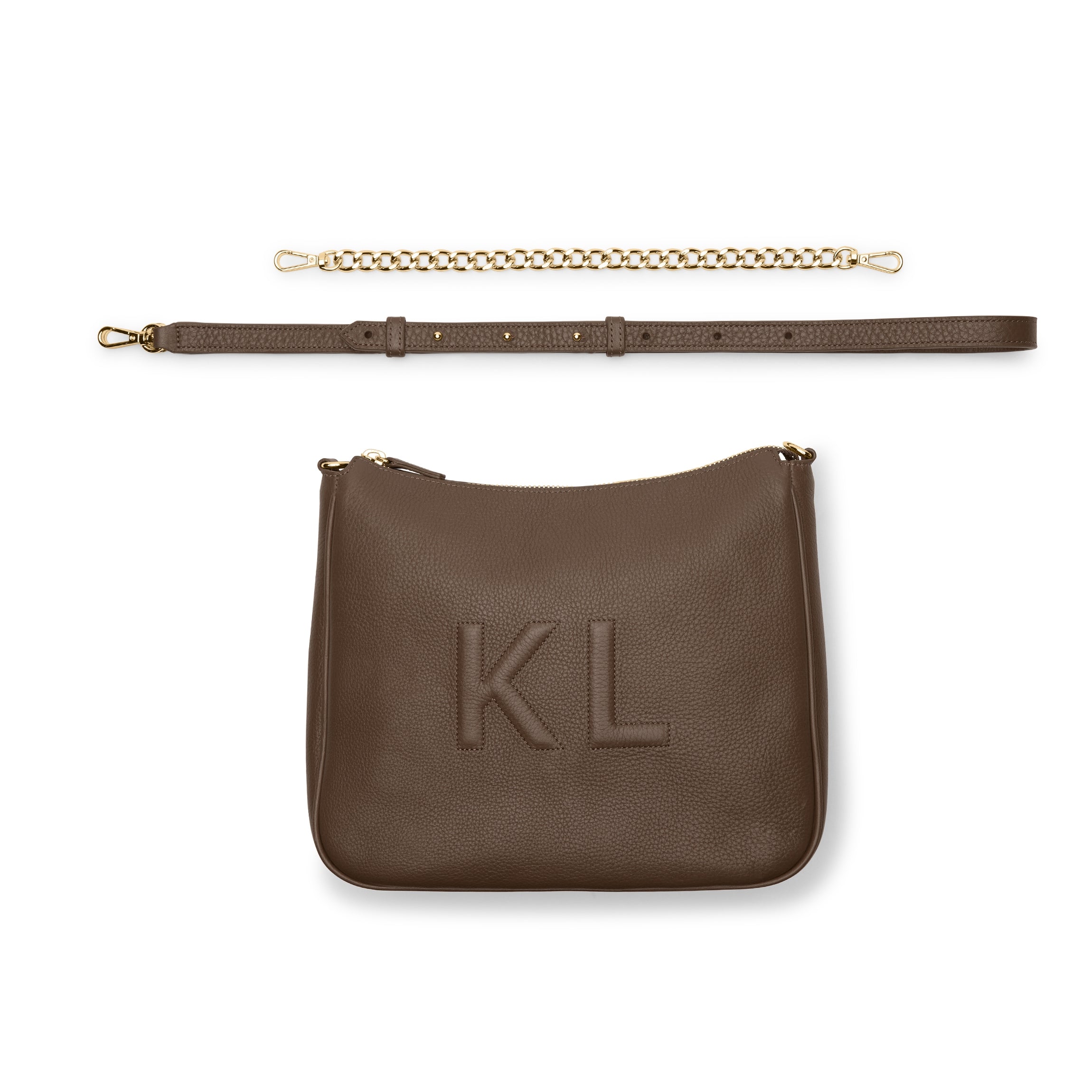 Greta Chain Medium Crossbody Bag in Cocoa Brown - Stylish & Lightweight Purse for Women, Perfect for Everyday Use, Work, and Travel