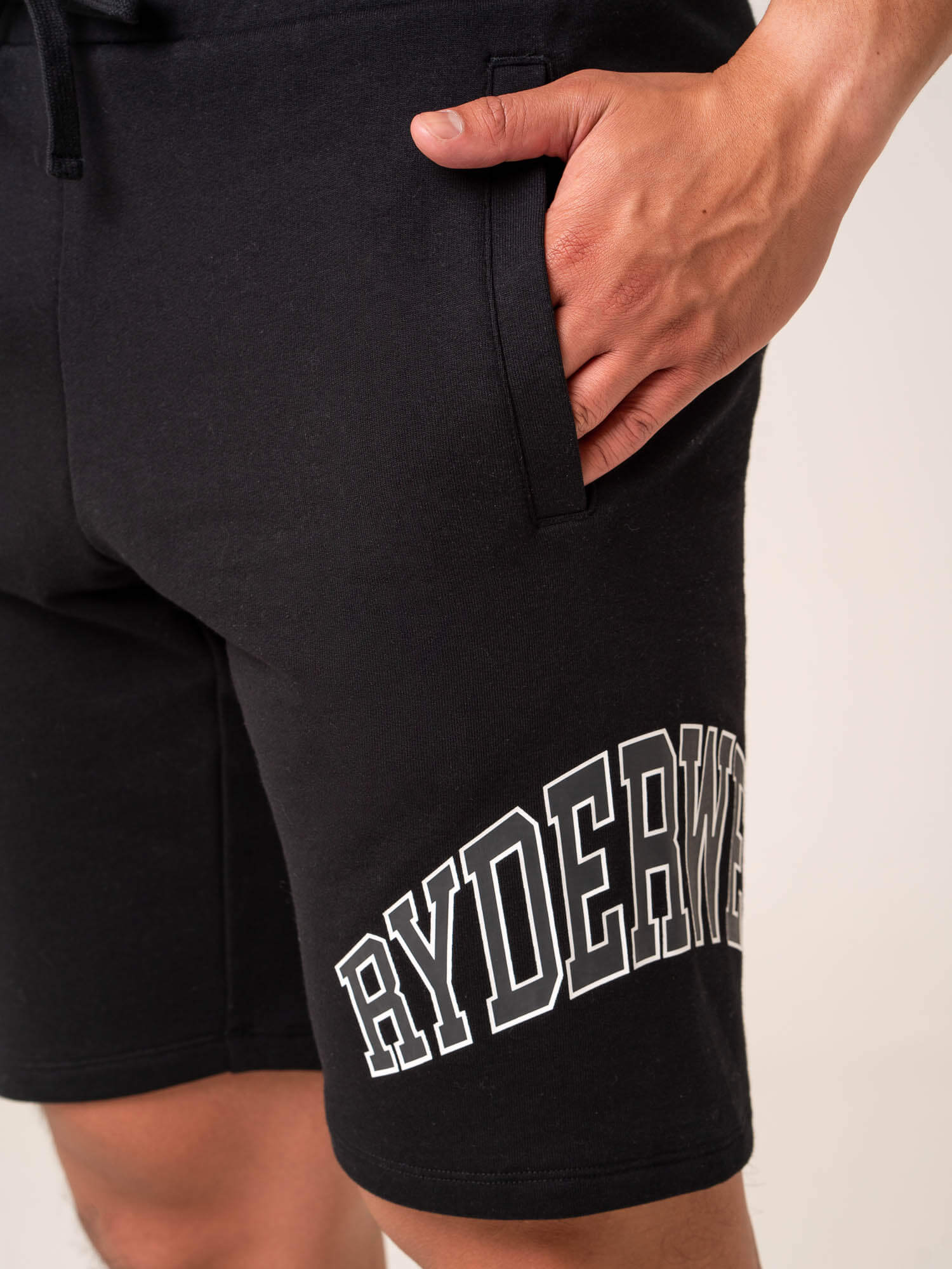 Men's Athletic Running Shorts - Black - Comfortable & Breathable for College Track, Gym Workouts & Casual Wear