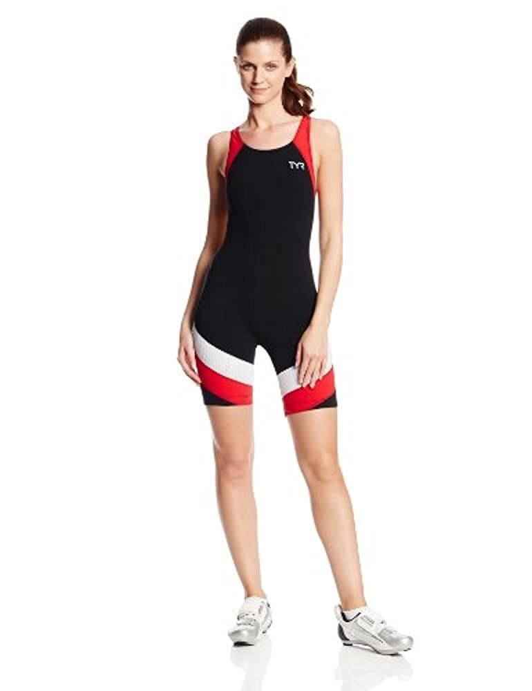 TYR Sport Women's Carbon Aero Back Short John Skin Suit - High Performance Swimwear for Competitive Swimming & Triathlon Training