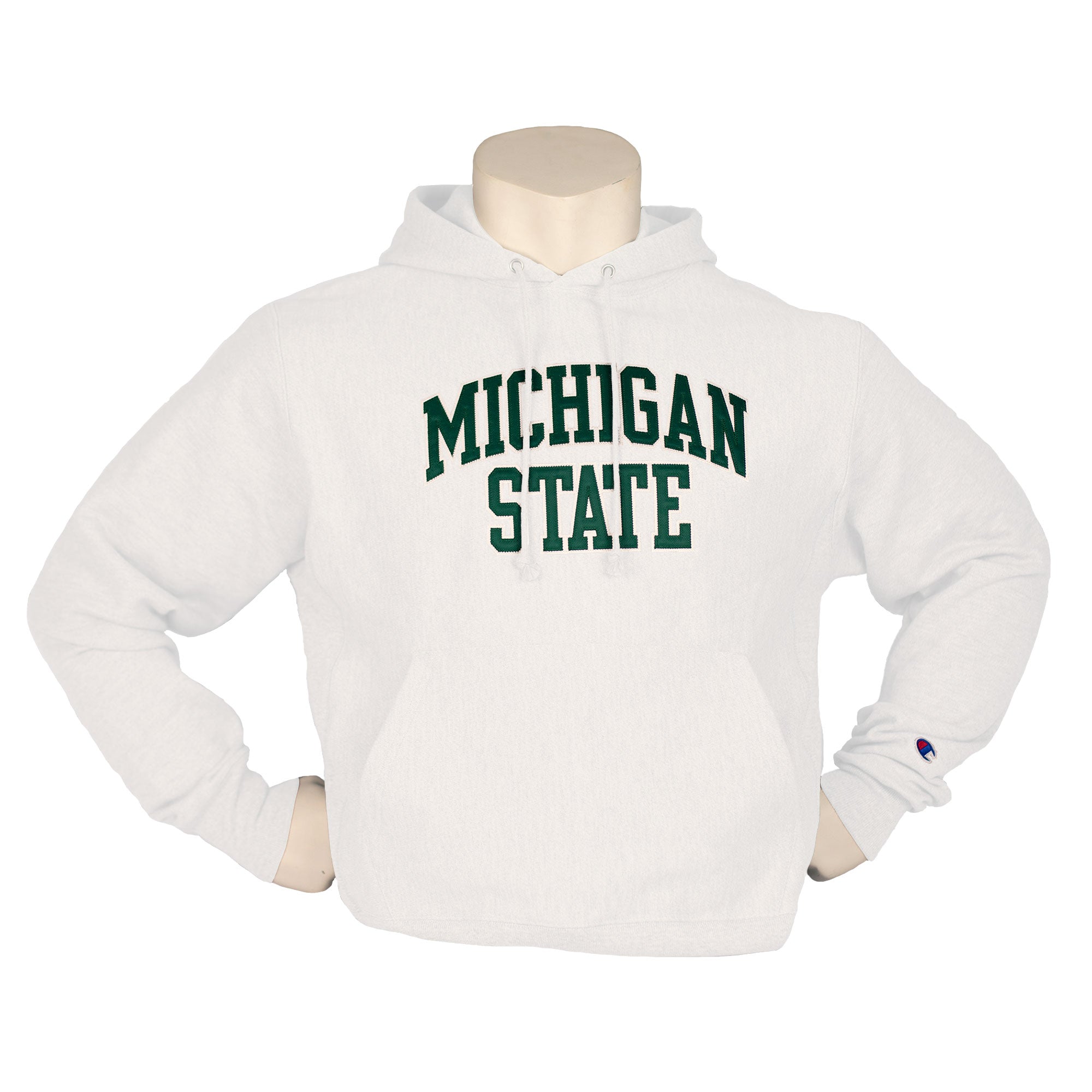 Champion Reverse Weave MSU Men's Hoodie Sweatshirt - Comfortable Cotton Pullover for College Students, Gym, and Casual Wear