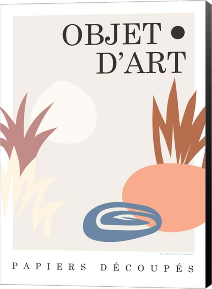 Objet 6 by Design Fabrikken - Premium Canvas Wall Art, 11x16 Inches, Museum Wrapped with Black Sides - Perfect for Living Room, Bedroom & Office Decor
