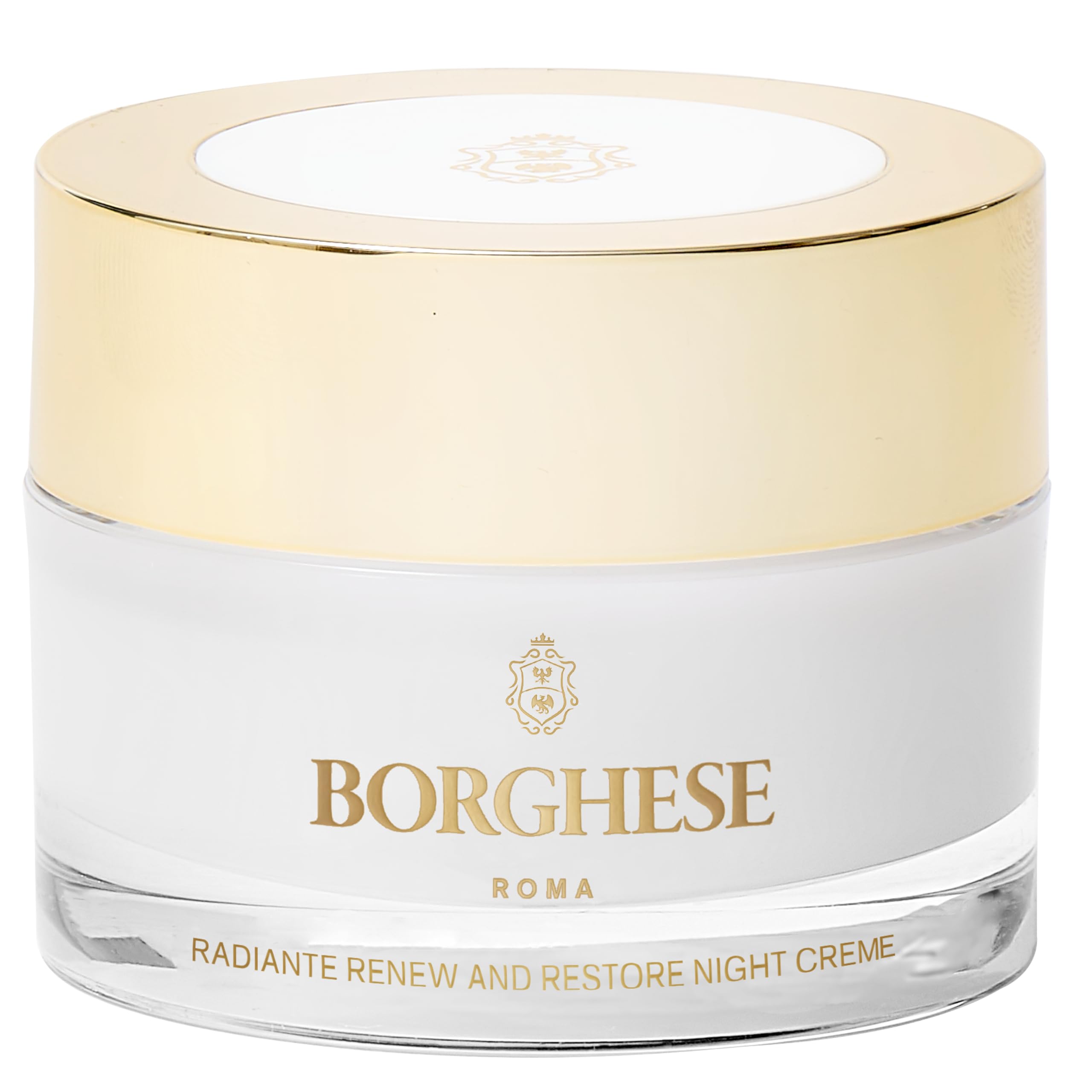 Borghese Radiante Renew & Restore Night Cream - Hydrating Anti-Aging Face Moisturizer with Castor Oil, Shea Butter & Vitamin B3 for Dry, Sensitive & All Skin Types | Overnight Skin Repair & Nourishment