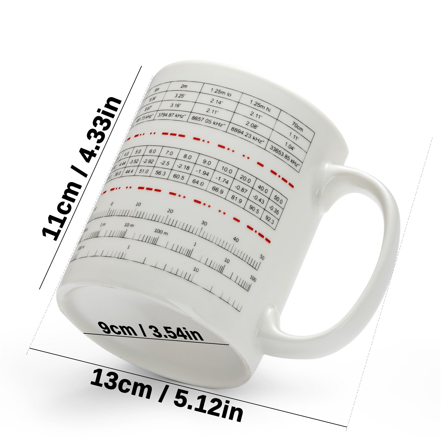 Radioddity Ham Radio Enthusiast Coffee Mug - Perfect for Ham Radio Operators & Enthusiasts at Home, Office or Field Day Events
