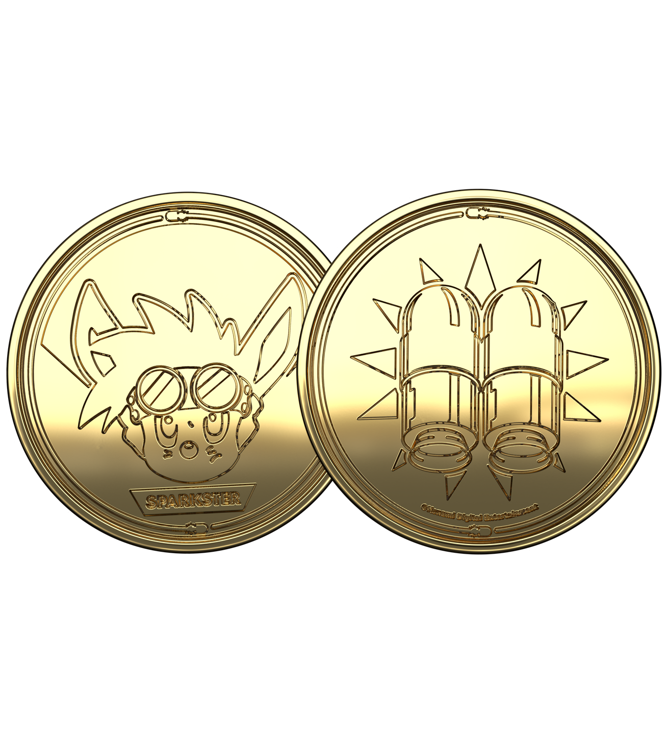 Rocket Knight Adventures Collectible Coin - Limited Edition Gaming Memorabilia for Retro Fans | Perfect for Display, Gifts & Gaming Collections