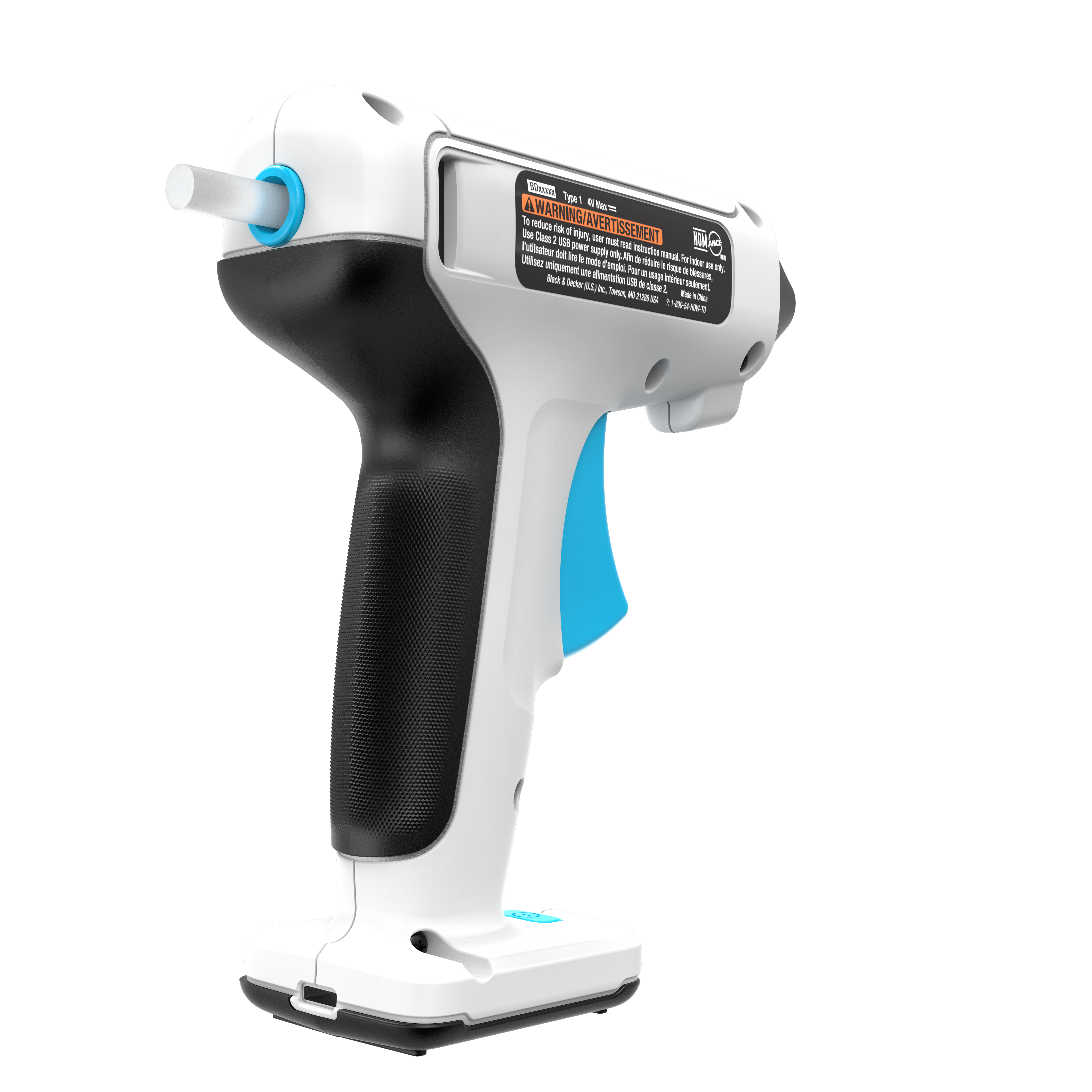 4V MAX Cordless Glue Gun - USB Rechargeable Hot Glue Gun for DIY Crafts, Home Repairs & Arts Projects - Perfect for Scrapbooking, Woodworking & Holiday Decorations