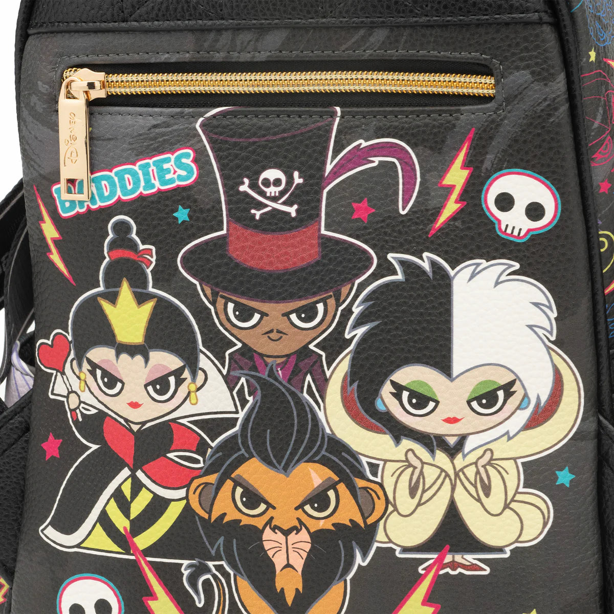 Villains Chibi Leather Mini Backpack for Women - Cute Small Crossbody Purse for Disney Fans, Cosplay & Daily Use | Perfect for Theme Parks, Shopping & Travel Accessories