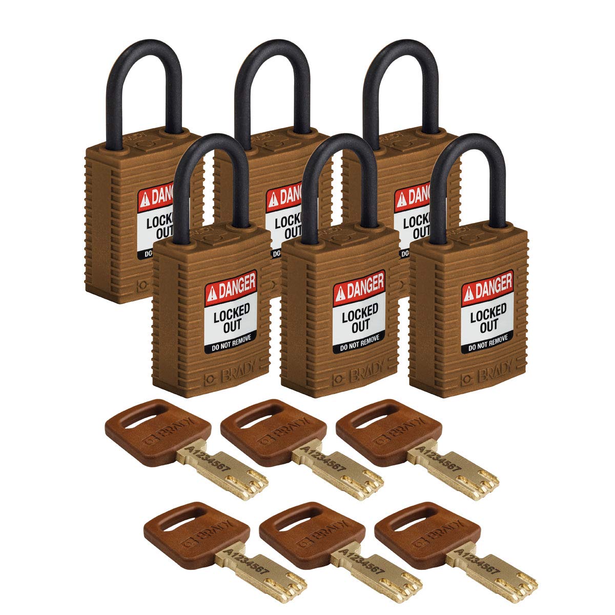 Brady SafeKey Lockout Padlock - 1.0