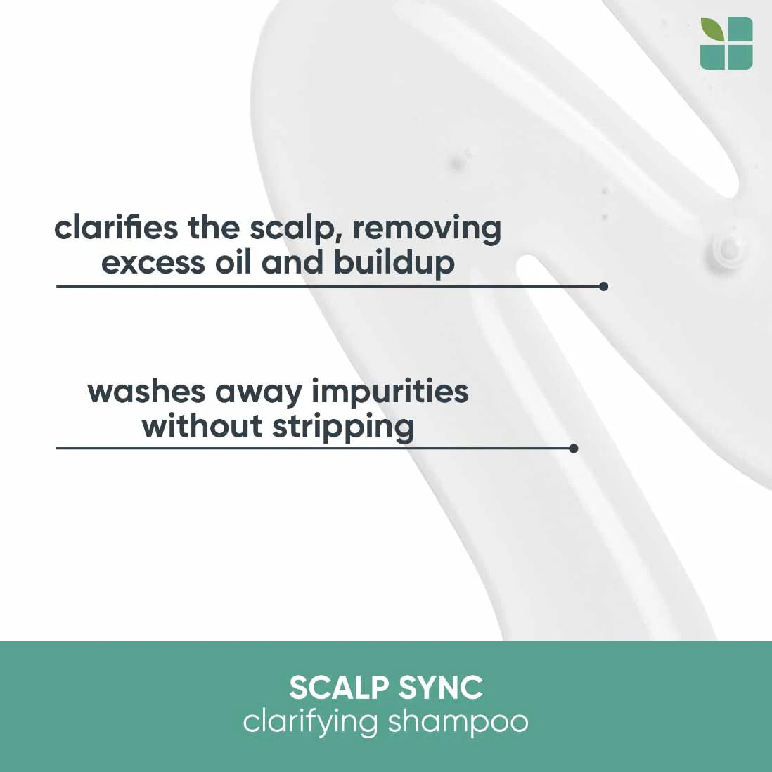 Biolage Scalp Sync Clarifying Shampoo for Dandruff & Oily Scalp - 13.5 fl oz (400ml) - Deep Cleansing & Purifying Hair Care - Perfect for Daily Use & Scalp Refreshment
