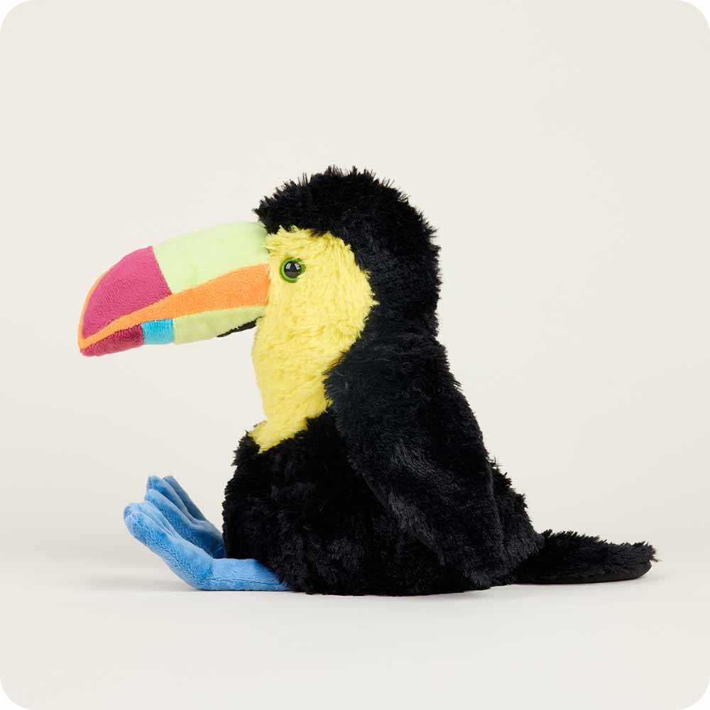 Toucan Warmies Plush Stuffed Animal - Microwaveable Heating Pad for Kids & Adults - Soft & Cozy Comfort Toy for Stress Relief, Anxiety, and Pain Relief - Perfect for Bedtime, Relaxation, and Cold Weather Comfort