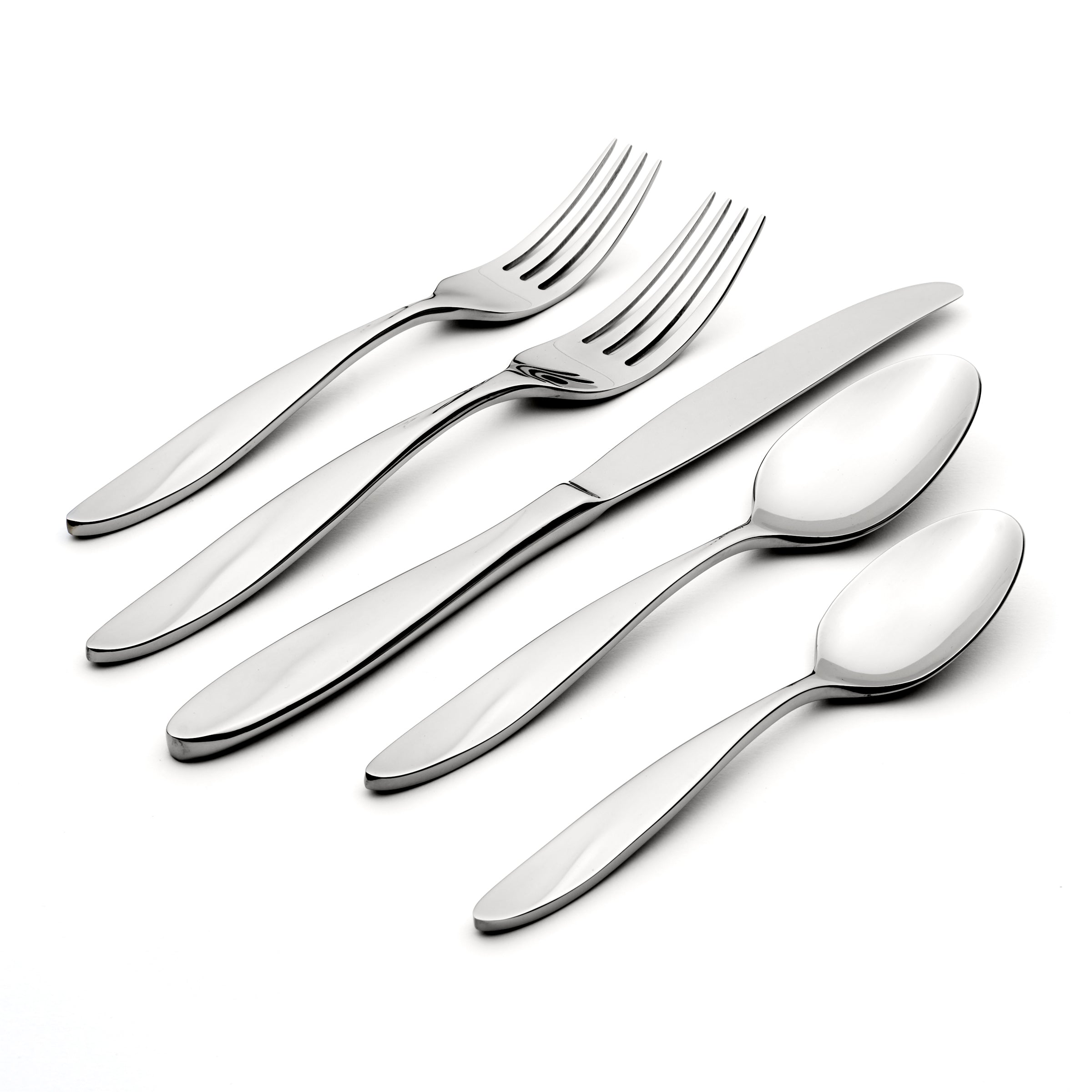 Tonya 50-Piece Stainless Steel Flatware Set - Elegant Silverware for 12 Place Settings - Perfect for Dinner Parties, Weddings & Everyday Dining