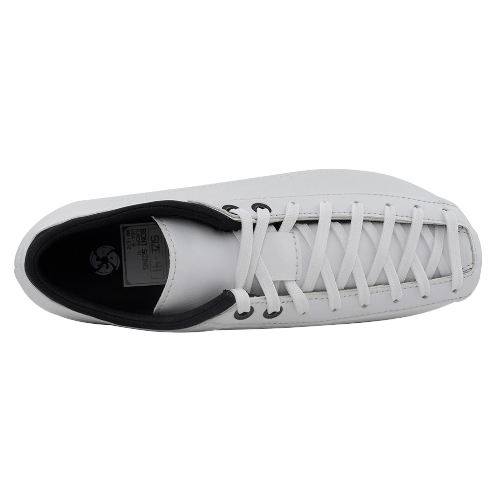 Bont Quad Racer Microfibre White Boot - Premium Speed Skating Shoes for Men & Women - Perfect for Indoor & Outdoor Roller Derby, Track Racing & Training