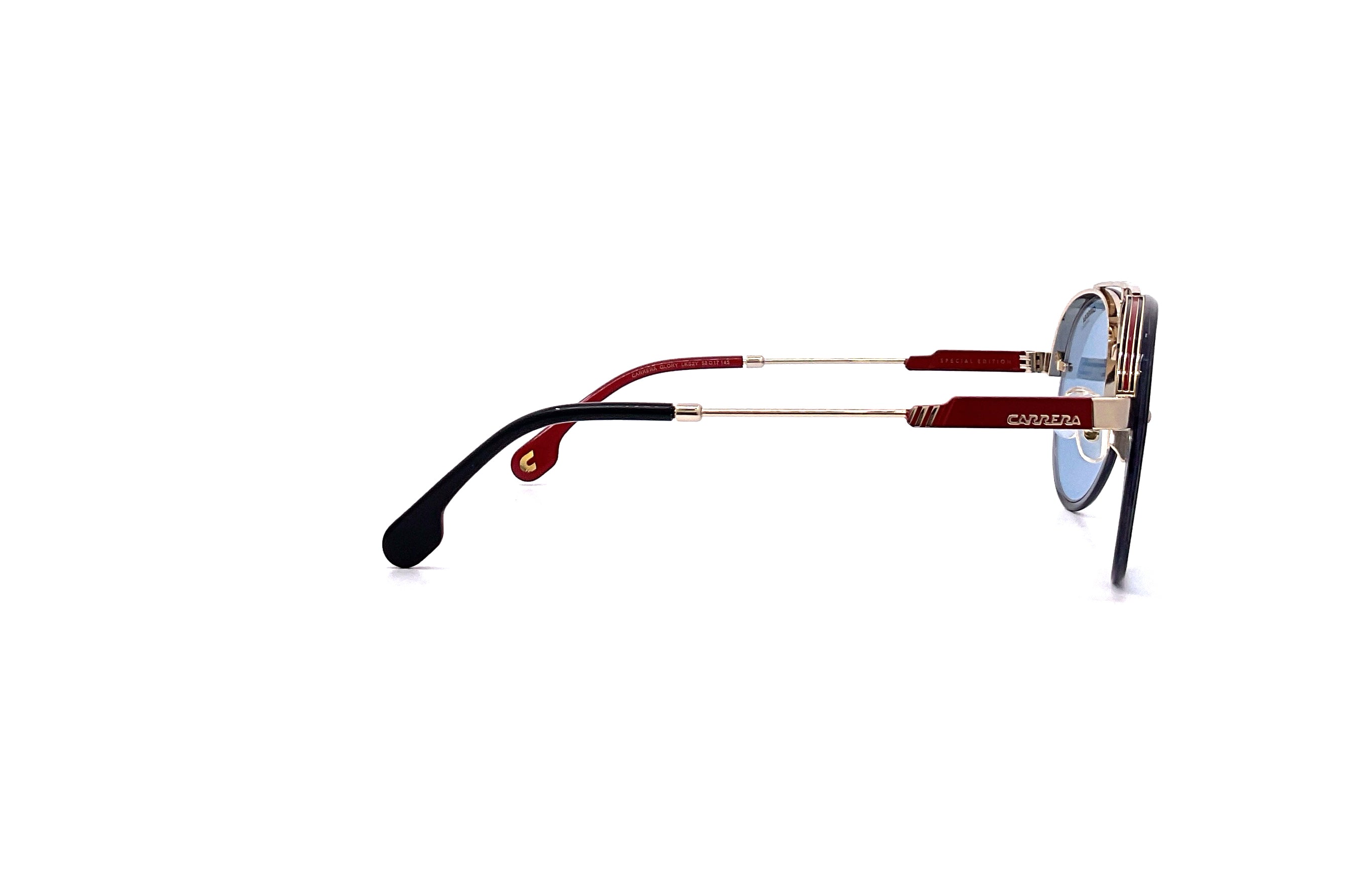 Carrera Glory Sunglasses Gold Blue - Polarized Aviator Sunglasses for Men & Women - Perfect for Driving, Beach & Outdoor Activities