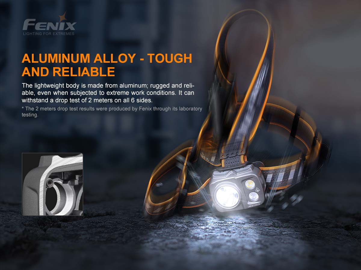 Fenix HP25R V2.0 Rechargeable Headlamp - 1600 Lumens, USB-C Headlight for Camping, Hiking, Running & Outdoor Adventures