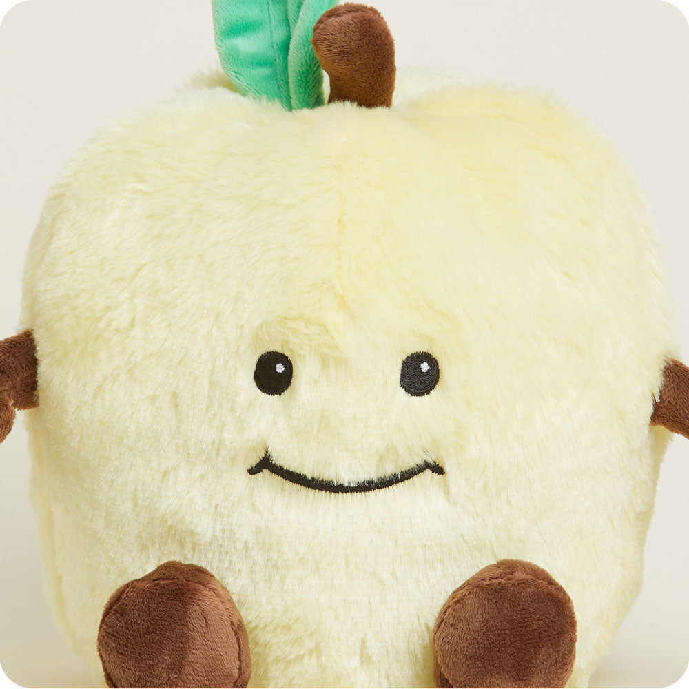 Golden Apple Warmies - Microwaveable Heating Plush for Pain Relief & Comfort - Perfect for Kids, Adults & Seniors - Use for Cramps, Muscle Aches & Stress Relief at Home or Office