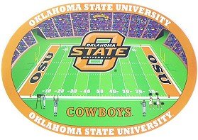 Oklahoma State Cowboys Placemats Set of 4 - NCAA Team Themed Table Mats for Dining Room Decor, Game Day Parties & Cowboys Fans - Durable & Washable Polyester Tableware