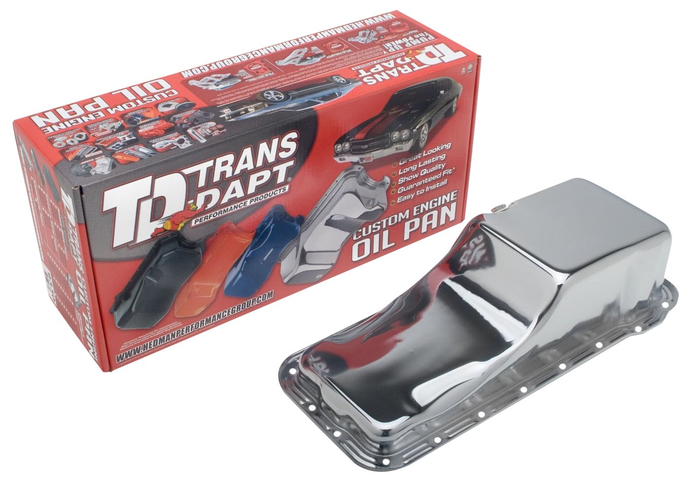 Trans-Dapt 9330 High Performance Oil Pan - Compatible with Ford 352, 390 & 427/8 FE Engines - Perfect for Classic Car Restoration & Hot Rod Upgrades