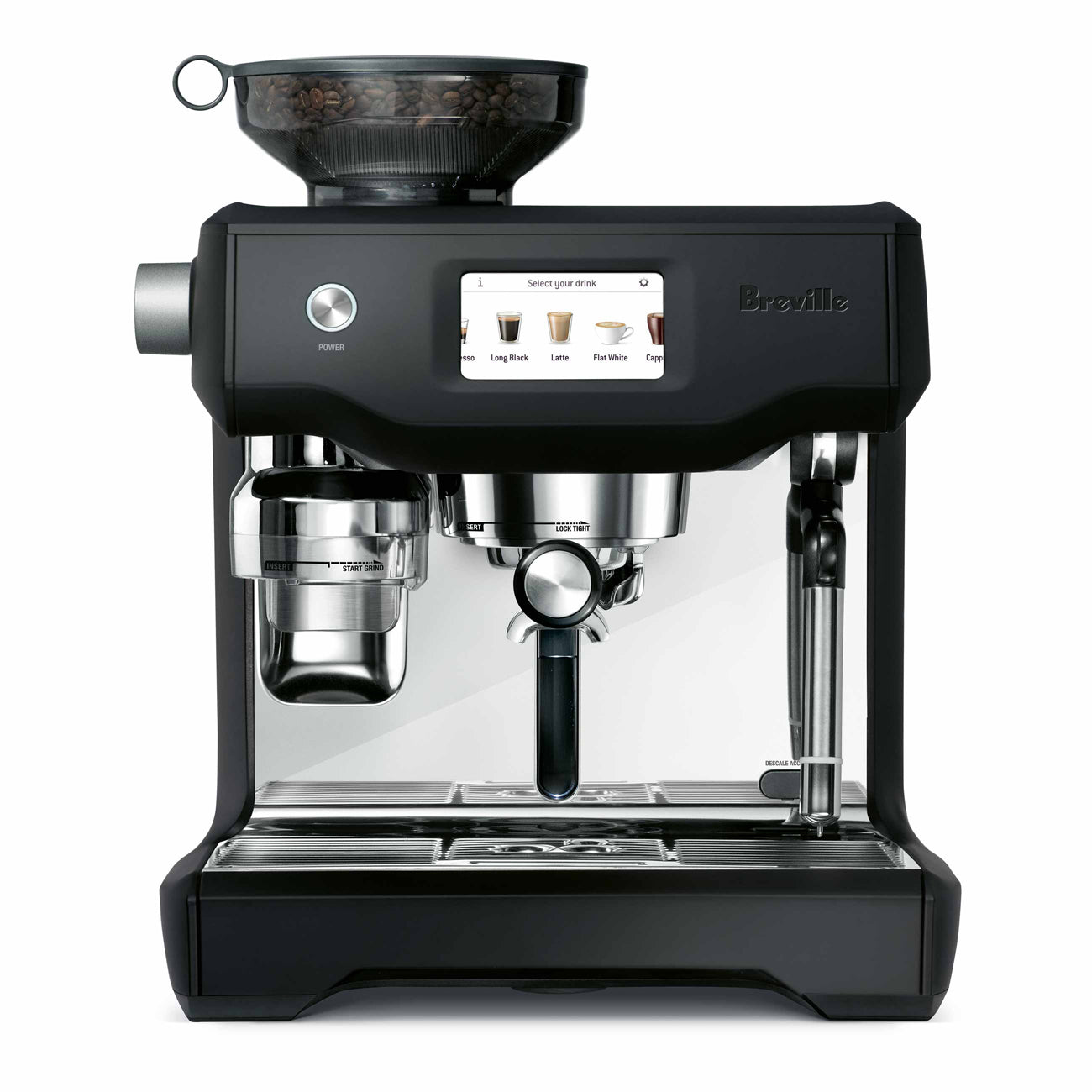 Open Box Breville Oracle Touch Espresso Machine - Professional Automatic Coffee Maker with Built-in Grinder & Milk Frother for Home Baristas & Coffee Lovers