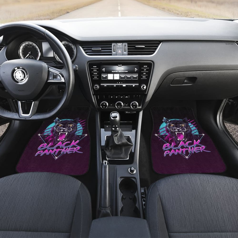 Premium Black Panther Purple Car Floor Mats - All-Weather Protection, Non-Slip Design for SUVs, Trucks & Sedans - Perfect for Road Trips, Daily Commute & Off-Road Adventures (Model 212601)
