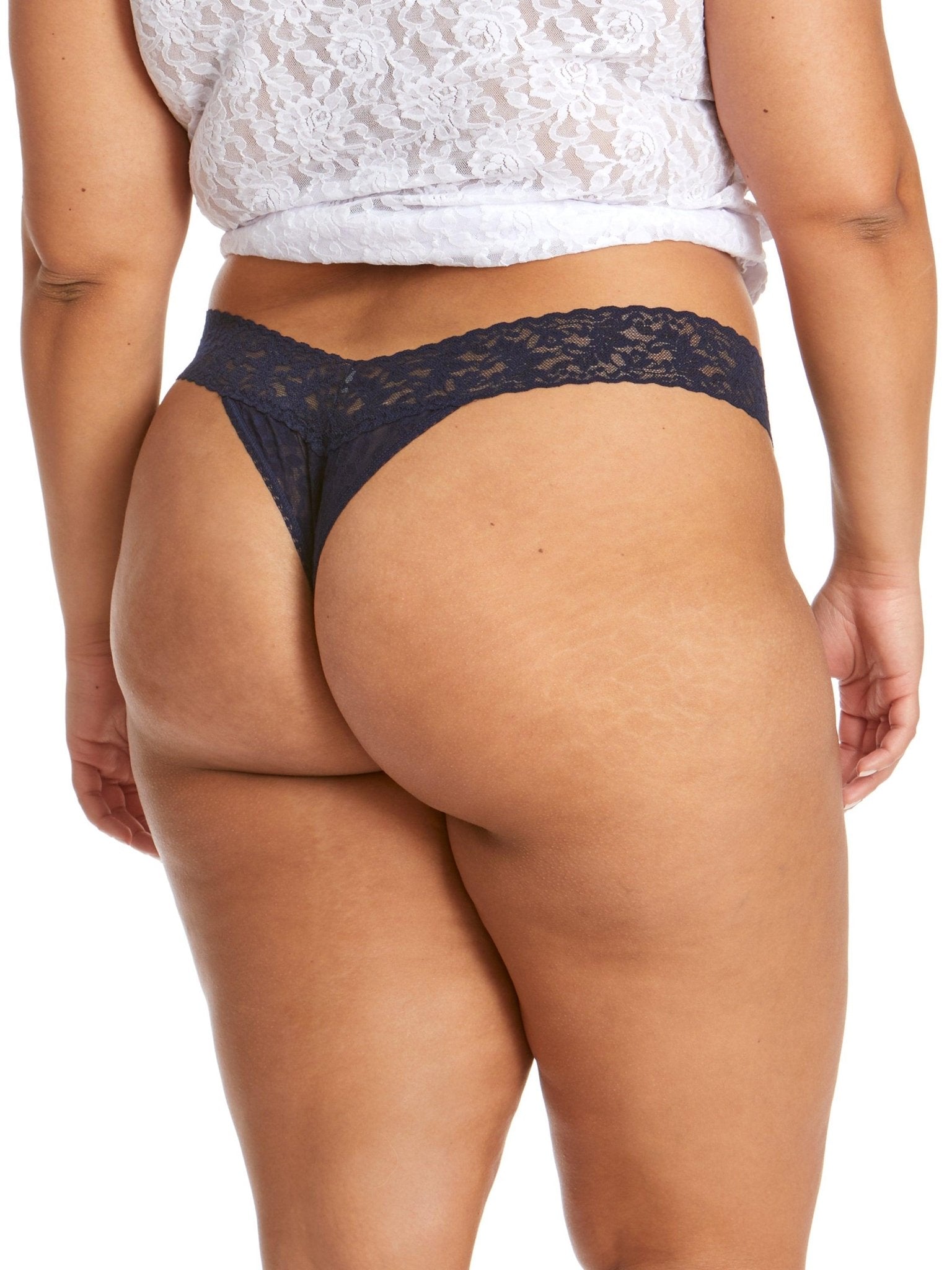 Plus Size Signature Lace® Original Rise Thong - Comfortable Women's Underwear for Everyday Wear, Special Occasions & Bridal Lingerie