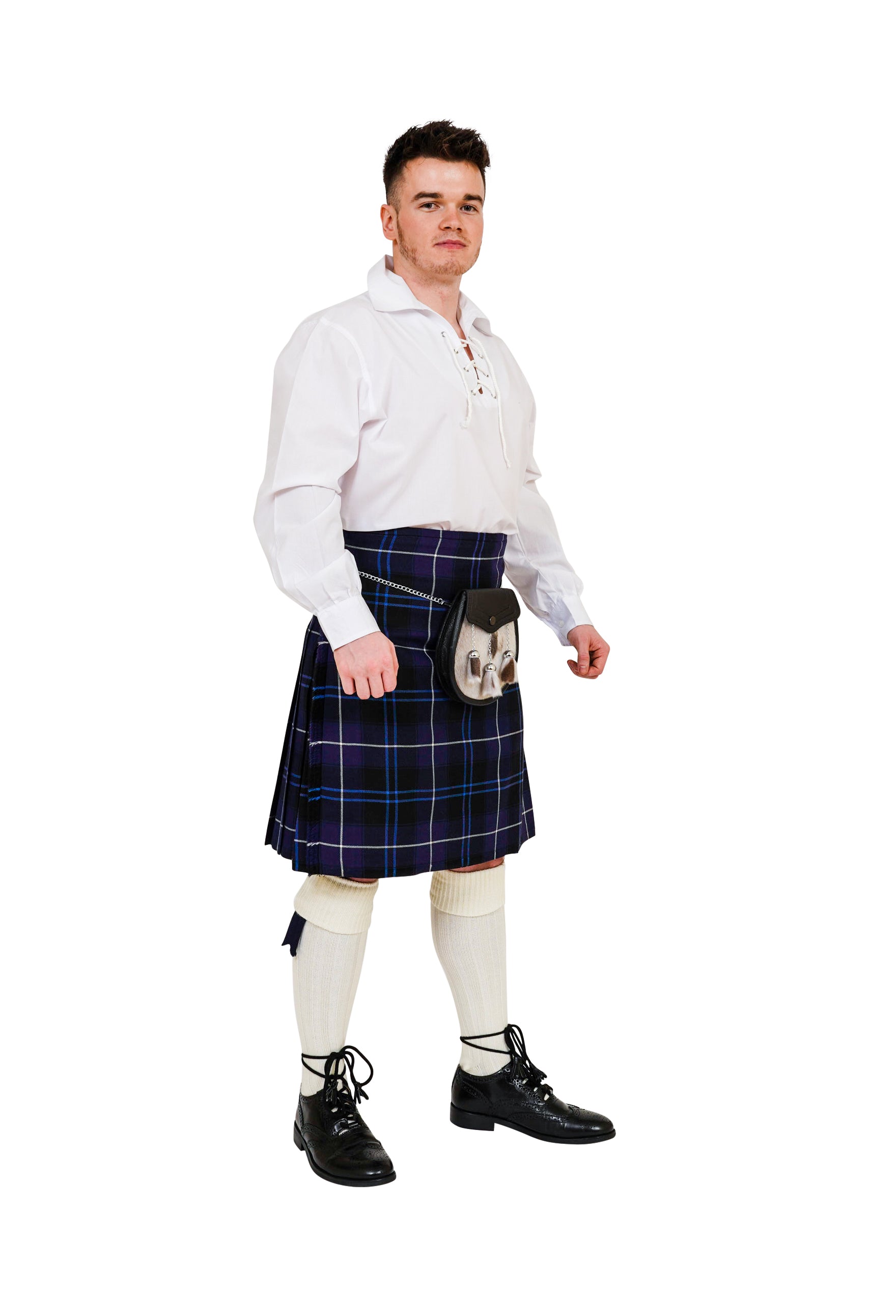 Jacobite Kilt Rental Outfit - Includes Shirt to Keep | Perfect for Scottish Weddings, Highland Games & Celtic Events