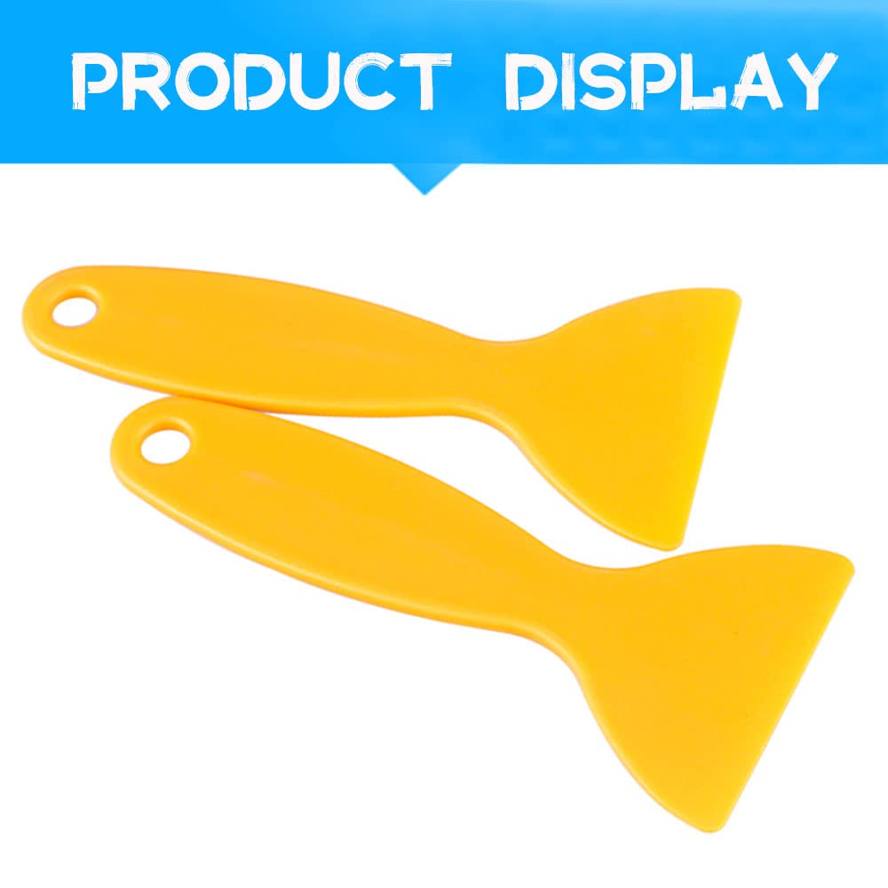 12 Pcs Plastic Putty Knife Set - Wall Repair, Drywall Scraper & Air Bubble Remover Tool for Home Improvement, DIY Projects, Wallpaper Installation and Sticker Application