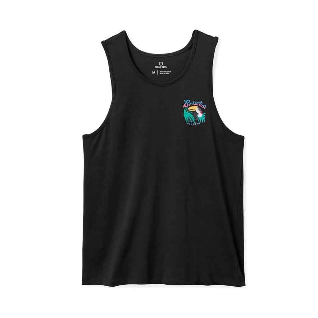 Brixton Paraiso Women's Tank Top - Black | Soft & Breathable Summer Top for Casual Wear, Beach Outfits & Layering