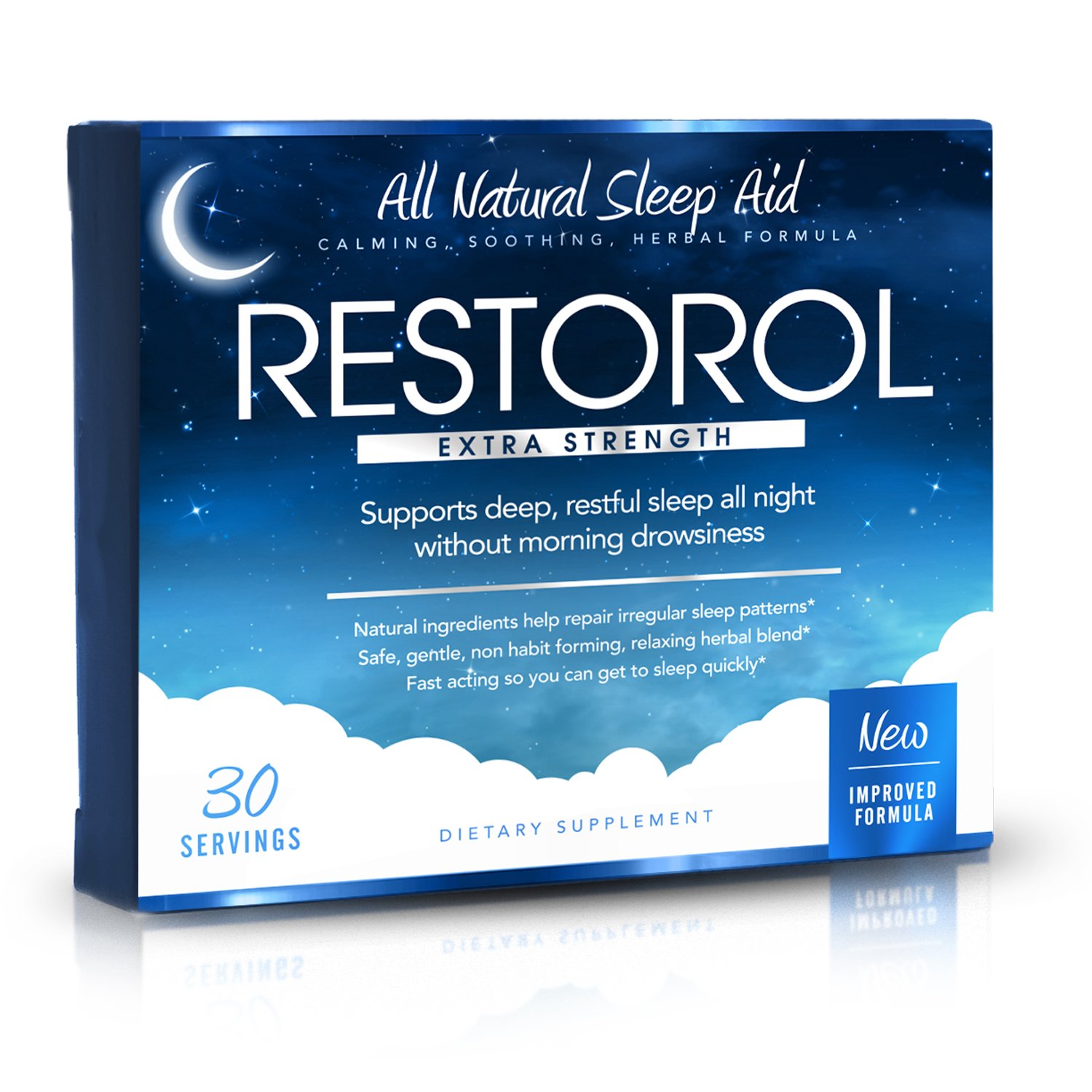Natural Sleep Aid Supplement for Adults - Melatonin & Herbal Blend to Support Healthy Sleep Cycle & Restful Nights - 30 Capsules - Perfect for Travel, Jet Lag & Stress Relief
