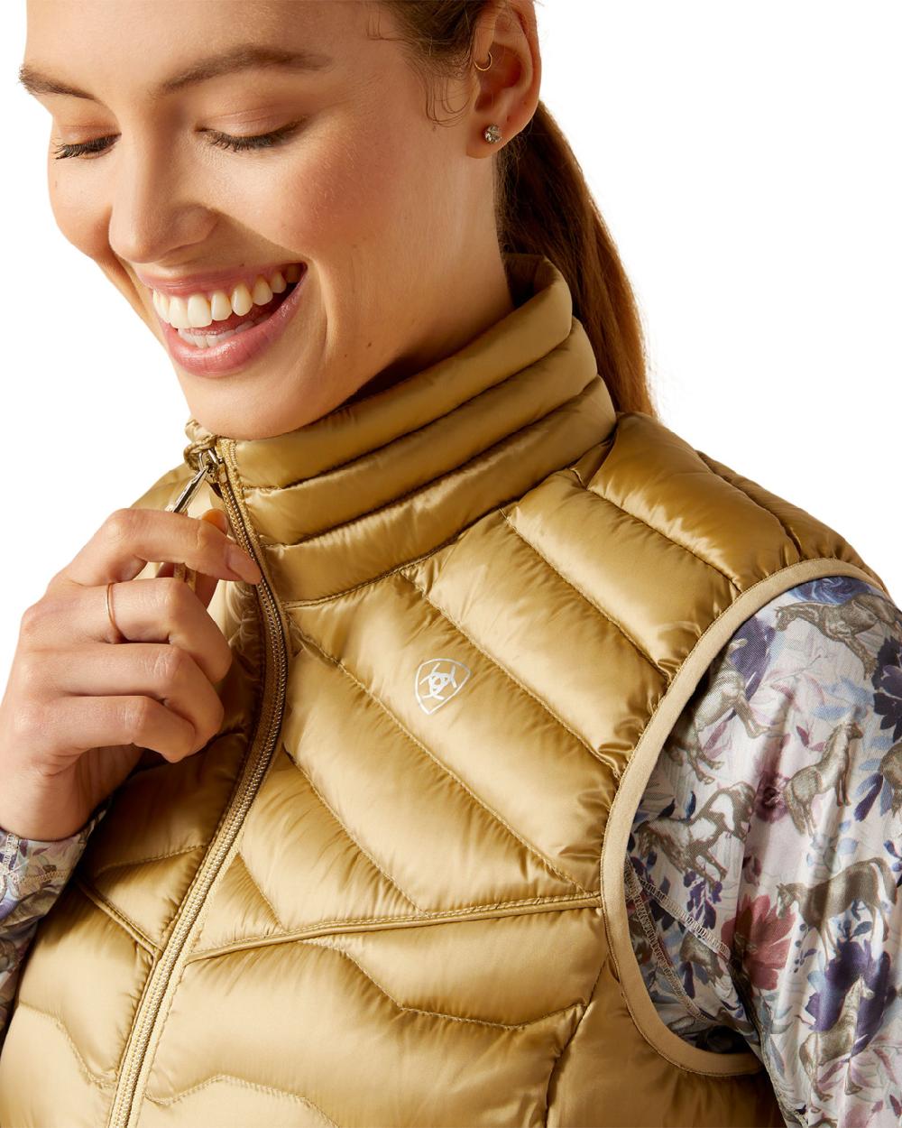 Ariat Women's Ideal Down Gilet Vest - Lightweight Warm Puffer Jacket for Outdoor Activities, Horse Riding & Casual Wear