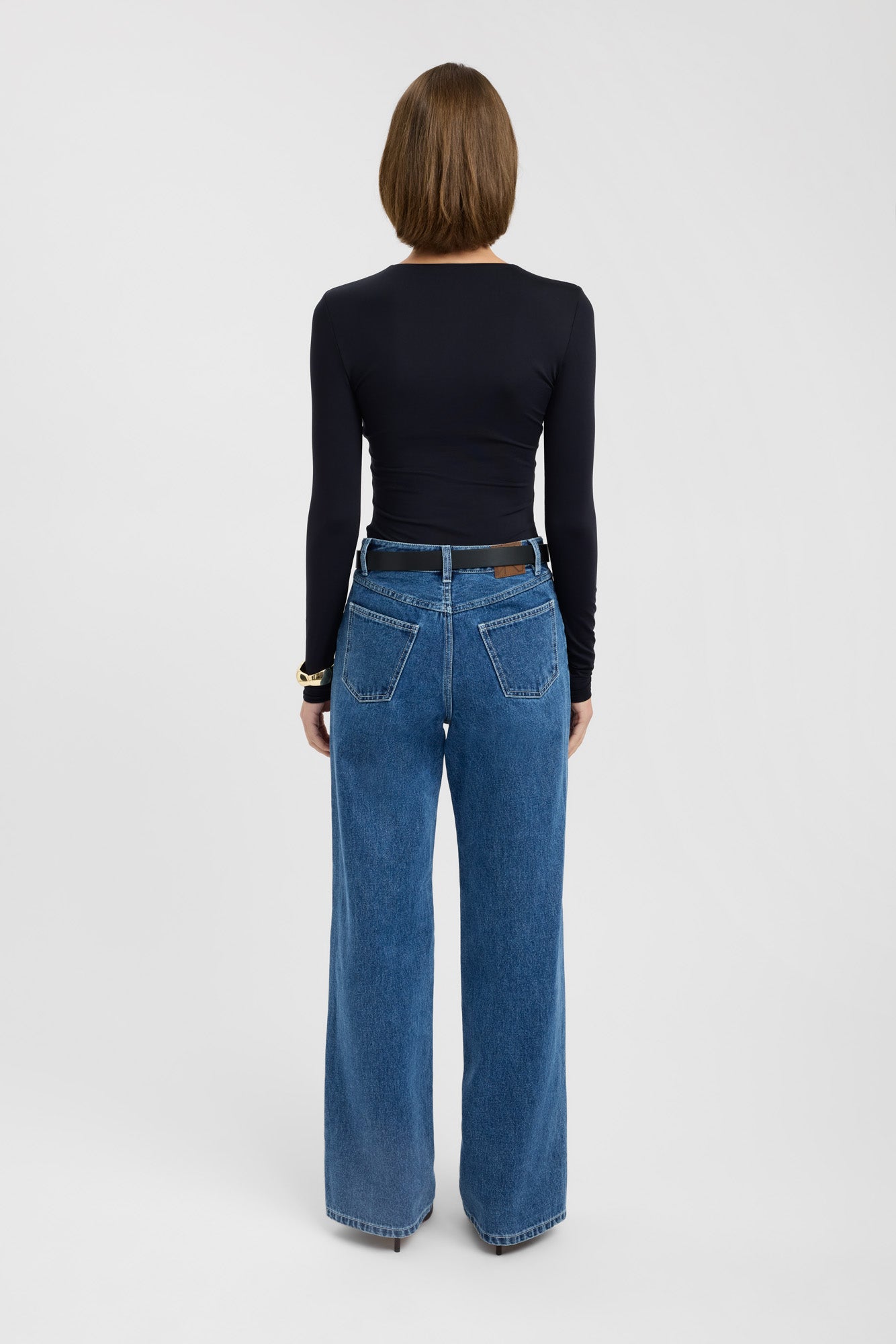 Kai Straight Leg Jeans for Women - High Waist Denim Pants - Comfortable & Stretchy Skinny Fit - Perfect for Casual Wear, Office & Date Night