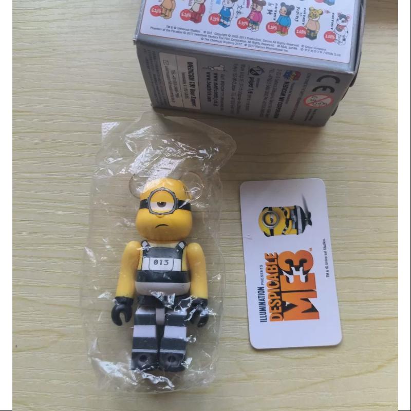 Bearbrick Series 34 Secret Minions 100% Collectible Vinyl Art Toy - Limited Edition Designer Figure for Display & Gifting | Perfect for Anime Fans, Home Decor, and Office Collection