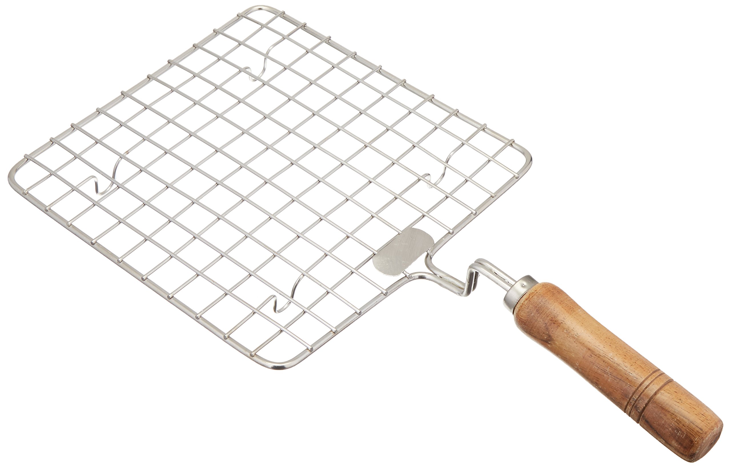 Premium Stainless Steel Tabakh Rose Wire Roaster Rack - Square Papad Jali for Perfect Roasting - Ideal for Baking, Grilling & Indian Cuisine Preparation