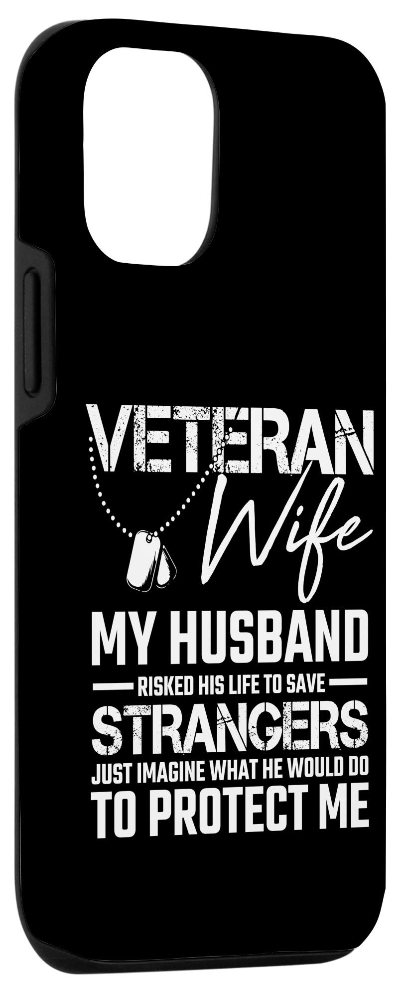 iPhone 12/12 Pro Military Themed Phone Case - Army Veteran Wife Husband Soldier Gift - Perfect for Military Appreciation, Deployment Gifts & Patriotic Present