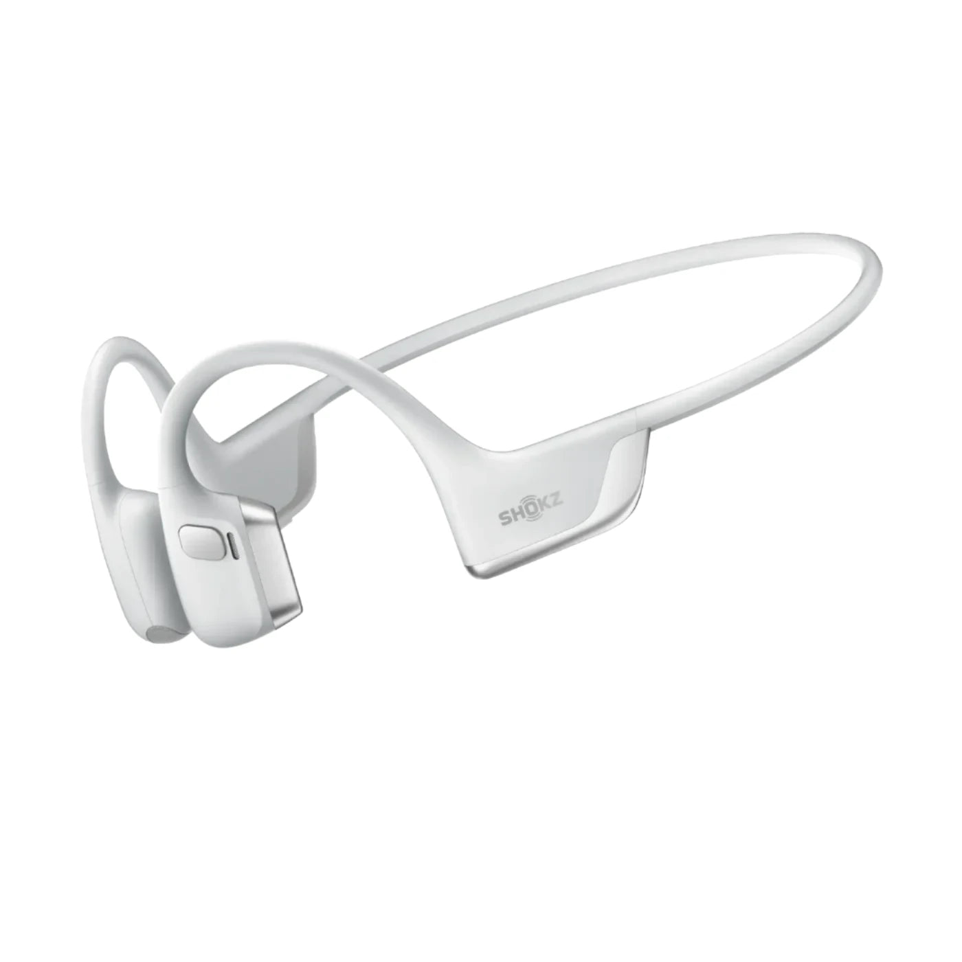 Shokz OpenRun Pro 2 Silver - Premium Bone Conduction Headphones for Running, Cycling & Workouts | Wireless Bluetooth Sport Headset with Sweatproof Design & 10-Hour Battery Life