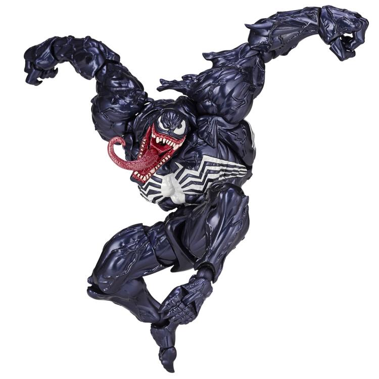Amazing Yamaguchi Revoltech No. 003 Venom Action Figure - Highly Articulated Collectible Toy for Marvel Fans | Perfect for Display, Photography & Action Scenes