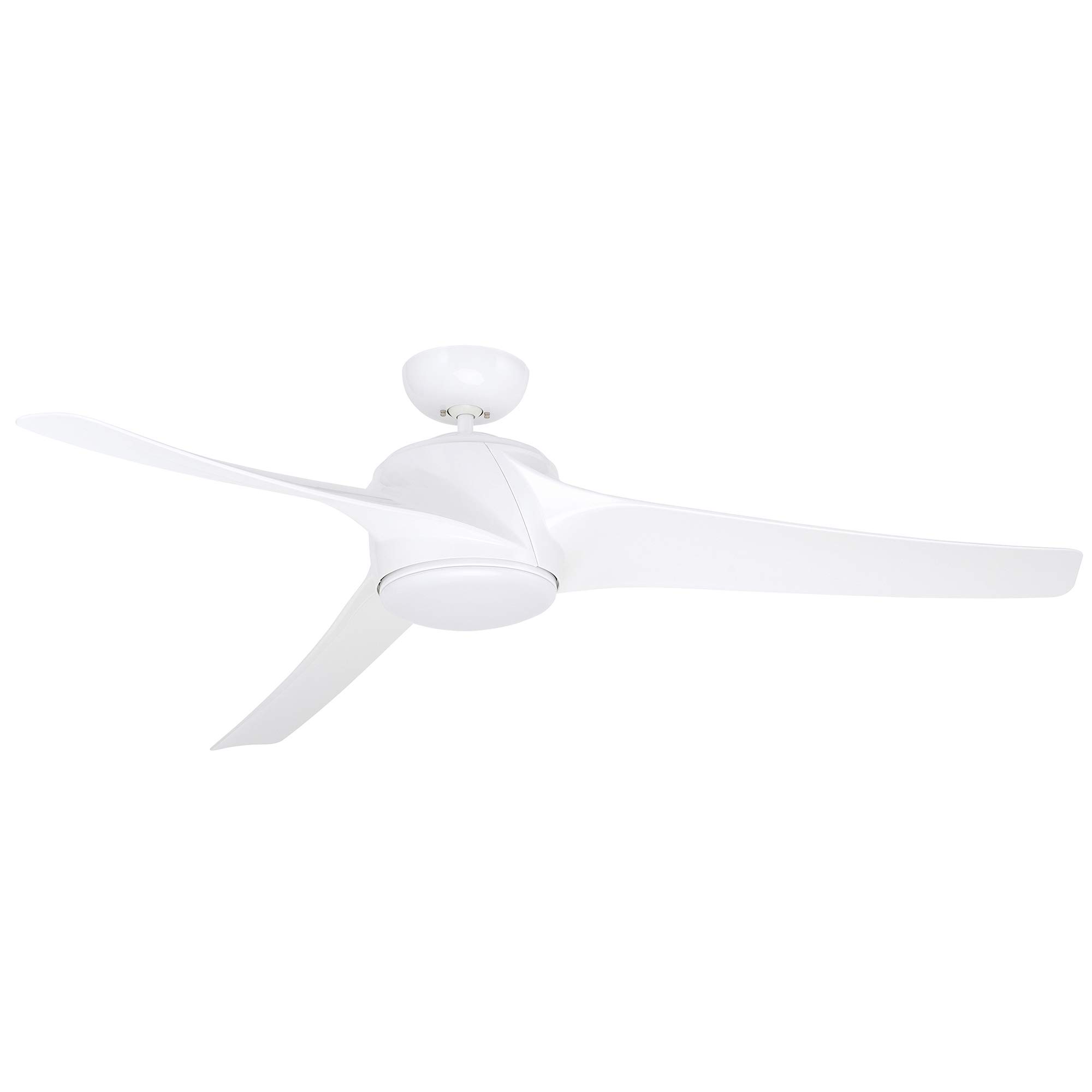 Luminance Kathy Ireland HOME Luray 60-Inch Eco-Friendly Large Ceiling Fan with Dimmable LED Light | Premium DC Motor & Wall Control | Contemporary 3-Blade Design | Indoor/Outdoor Damp Rated (White) – Perfect for Living Rooms, Bedrooms, and Covered Patios