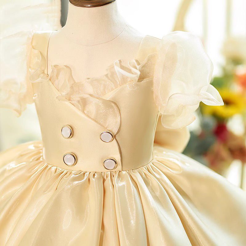 Elegant Baby Girls Baptism Dress - White Lace Flower Girl Dress for Toddler Christening Ceremony | Perfect for Church, Wedding, and Special Occasions