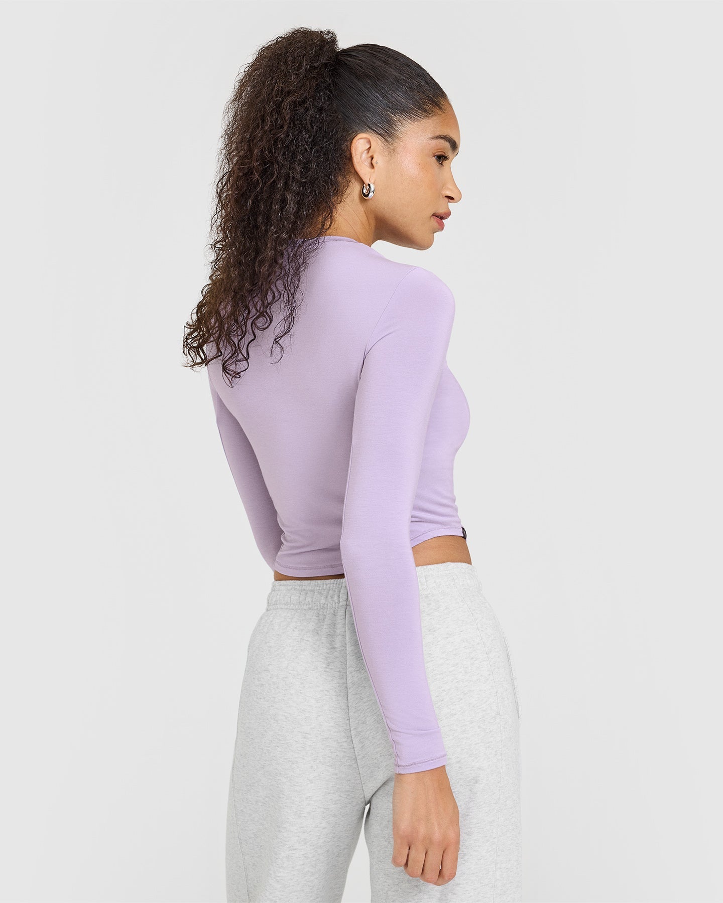 Mellow™ Soft Mid Long Sleeve Women's Tops - Wisteria Purple | Comfortable Stretch Fabric for Everyday Wear, Work & Casual Outfits