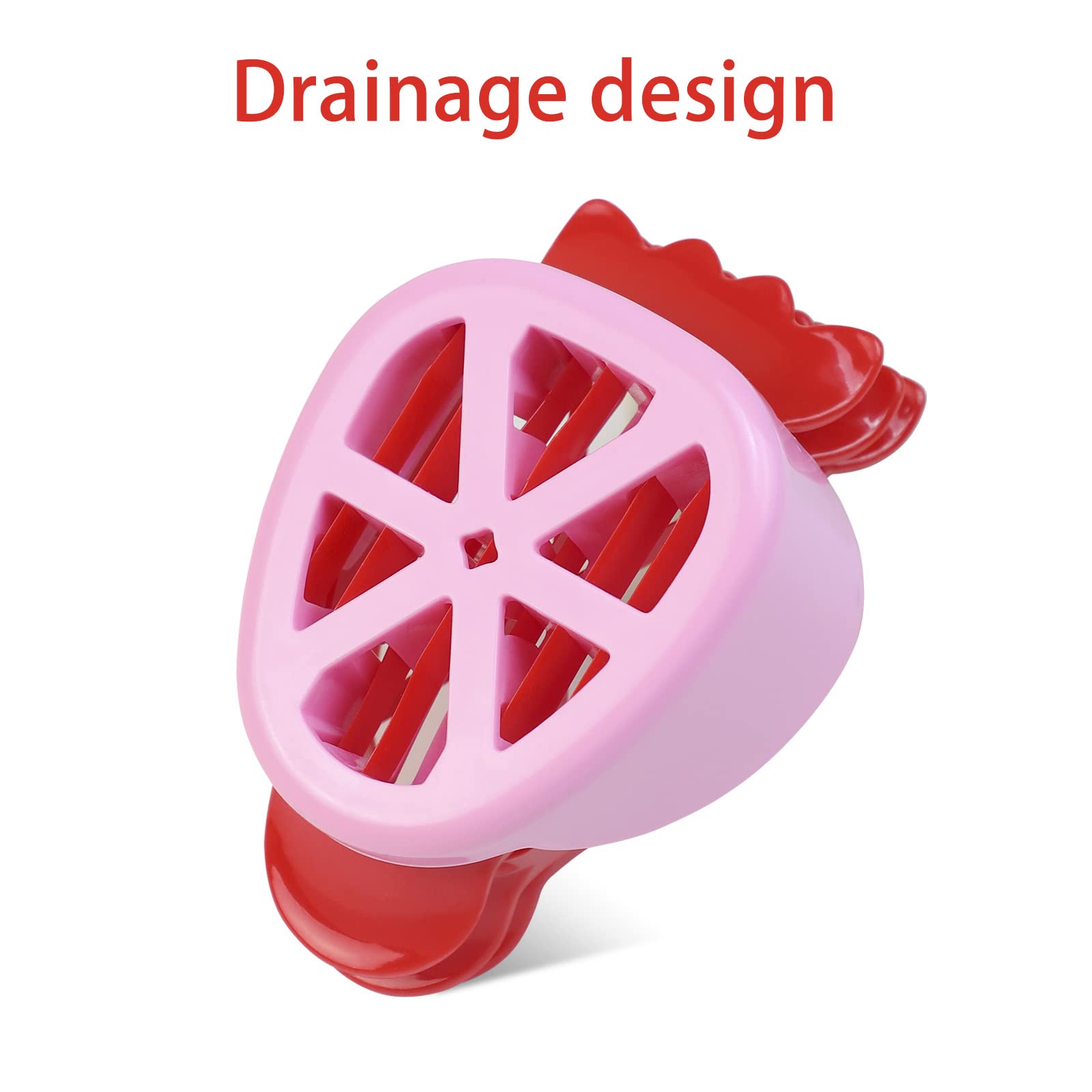 Strawberry Huller and Slicer Set - Stainless Steel Corer Cutter with Stem Remover & Serving Platter - Perfect for Fruit Salad, Cake Decorating, and DIY Kitchen Gadgets
