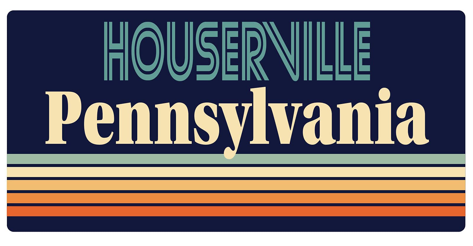 Vintage Pennsylvania Fridge Magnet - 5 x 2.5 Inch Retro Design Souvenir for Refrigerators, Lockers & Metal Surfaces - Perfect for Home, Office & Travel Memories