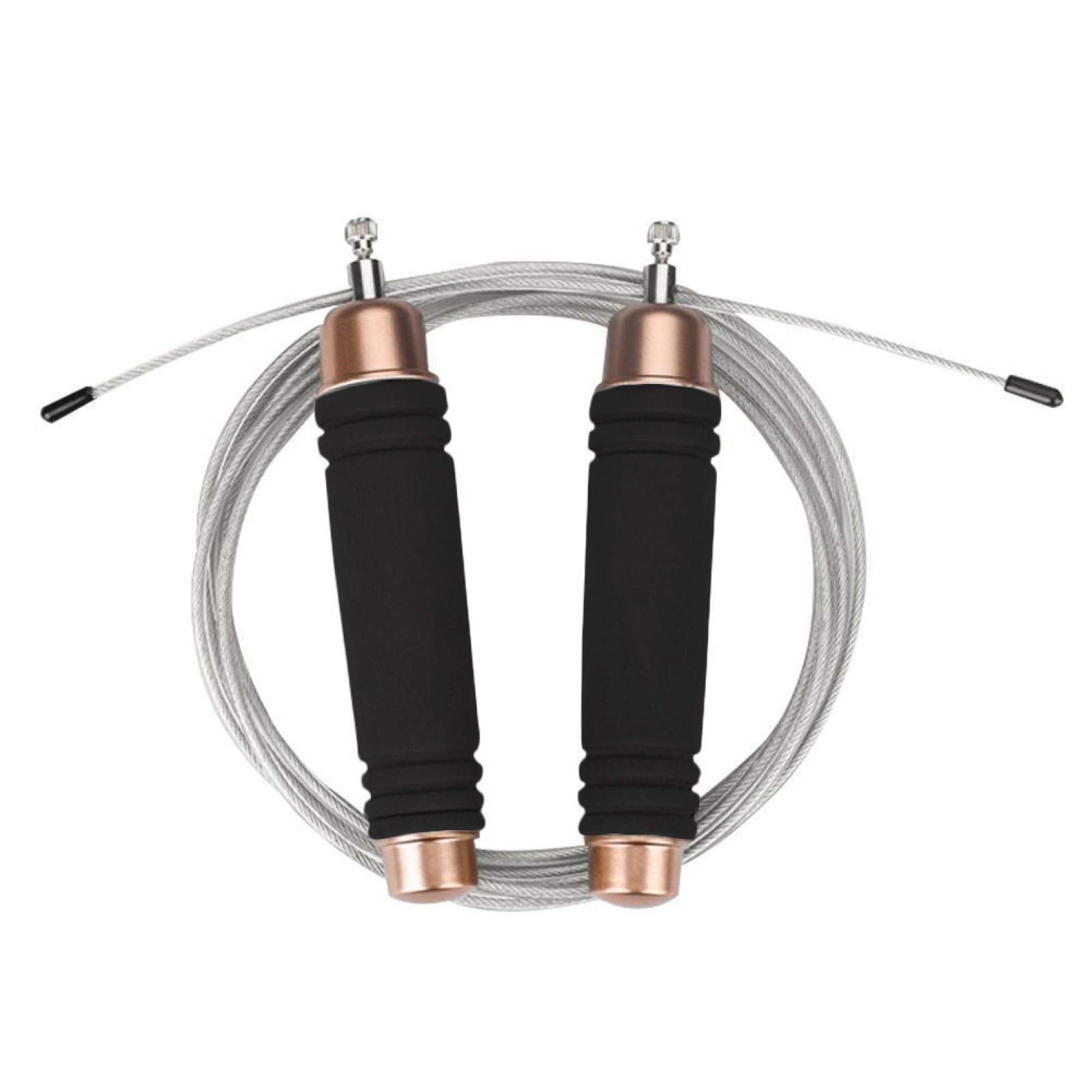 Steel Wire Jump Rope for Adults - Heavy Duty Speed Skipping Rope for Fitness, Gym & Weight Loss - Perfect for Home Workouts, Cardio Training & CrossFit Exercises