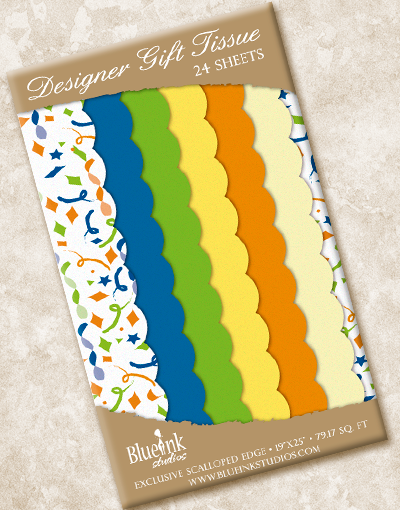 Colorful Scalloped Tissue Paper for Birthday Party Decorations - Perfect for Gift Wrapping, Party Backdrops & DIY Crafts