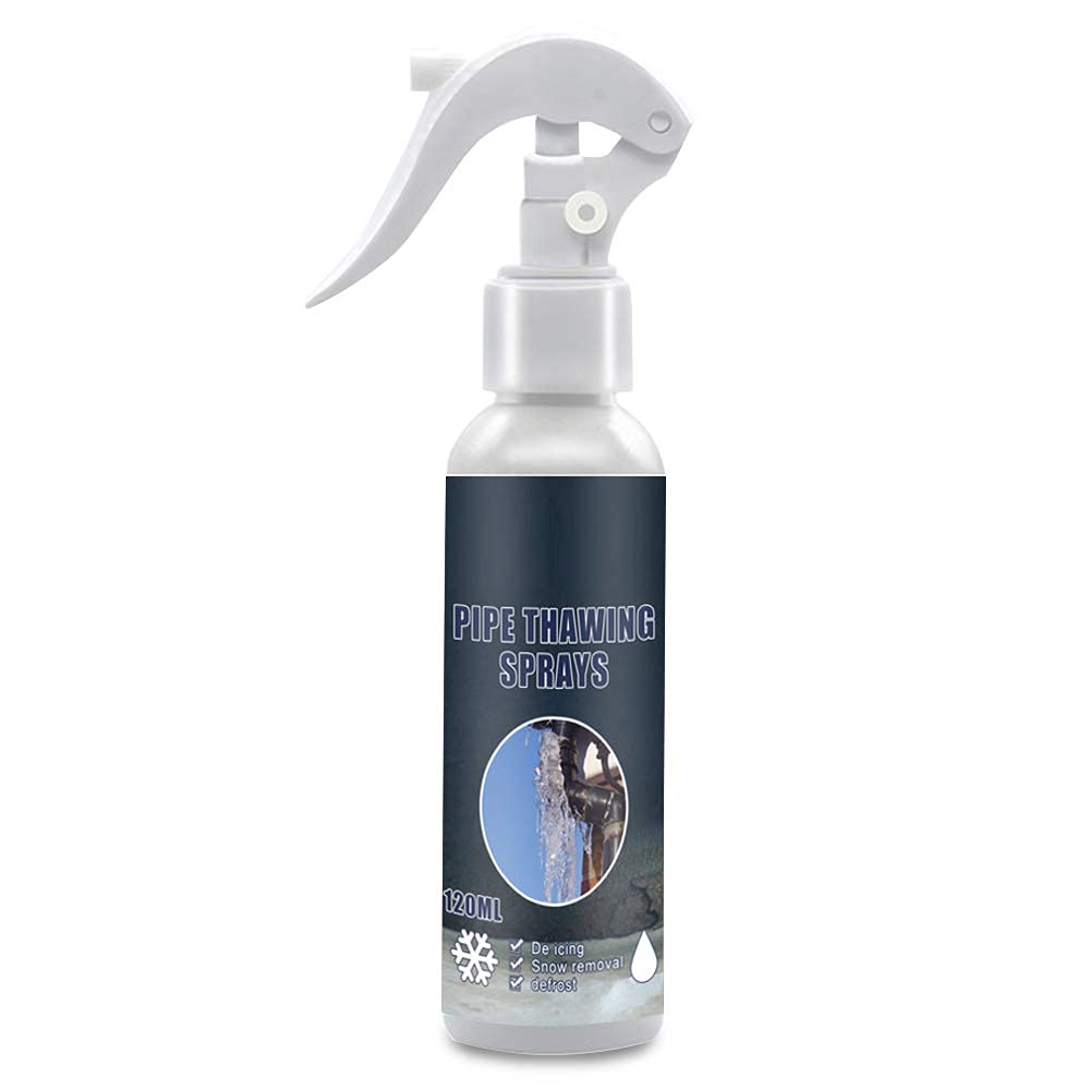 Wly Freezer Frost Remover & Pipe Thawing Spray - 120ml Fast-Acting Faucet & Water Pipe Defroster, Snow Melting Agent for Home & RV Use - Perfect for Winter Emergencies & Frozen Pipe Prevention