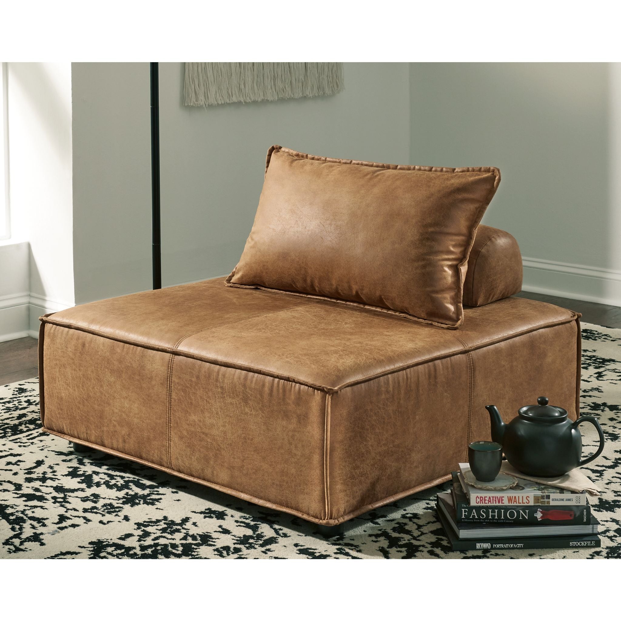 Brown Bales Accent Chair - Modern Living Room & Bedroom Decor - Comfortable Lounge Chair for Home Office, Reading Nook & Cozy Spaces